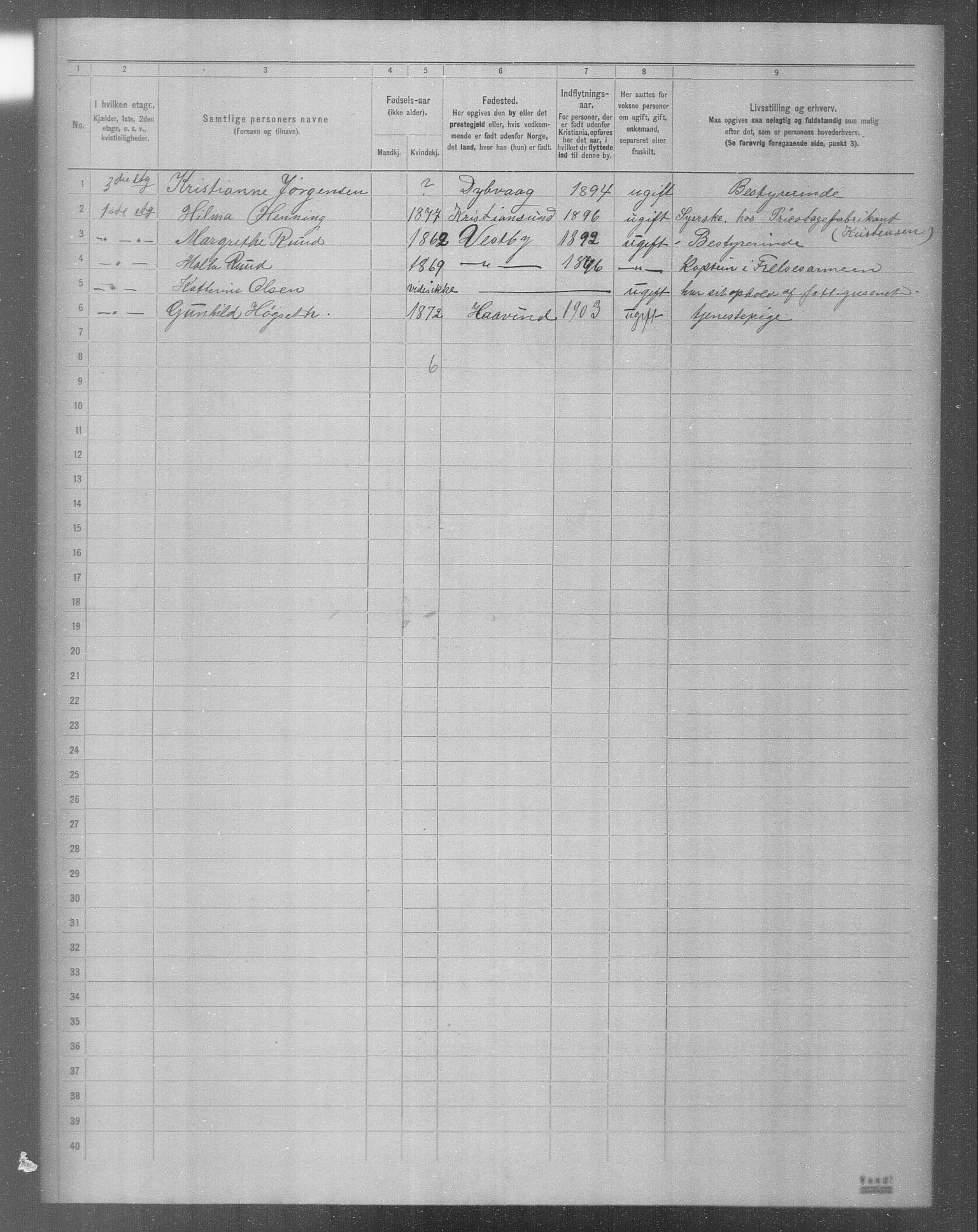 OBA, Municipal Census 1904 for Kristiania, 1904, p. 10387