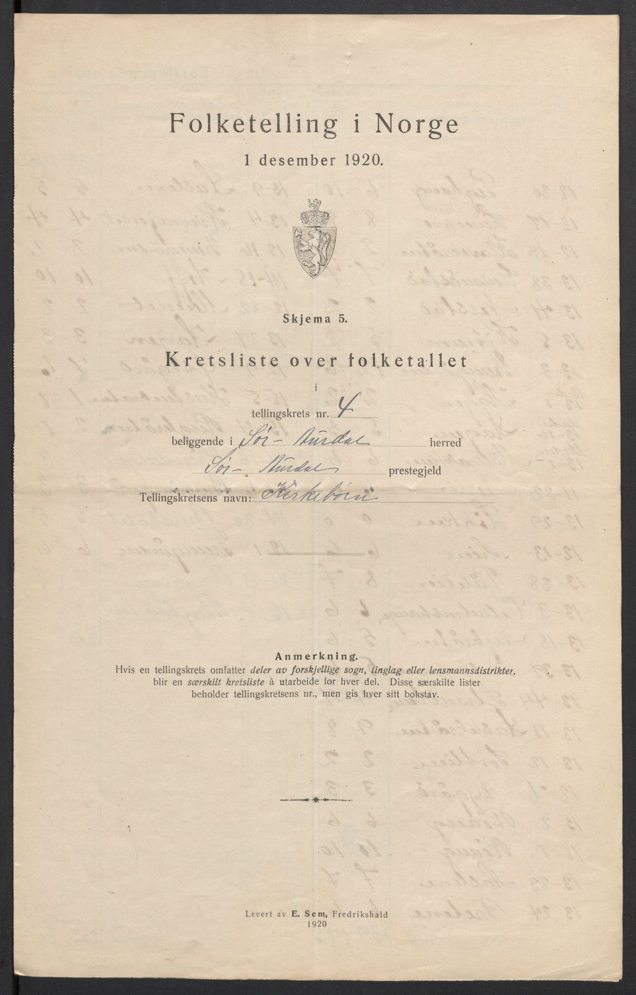 SAH, 1920 census for Sør-Aurdal, 1920, p. 15