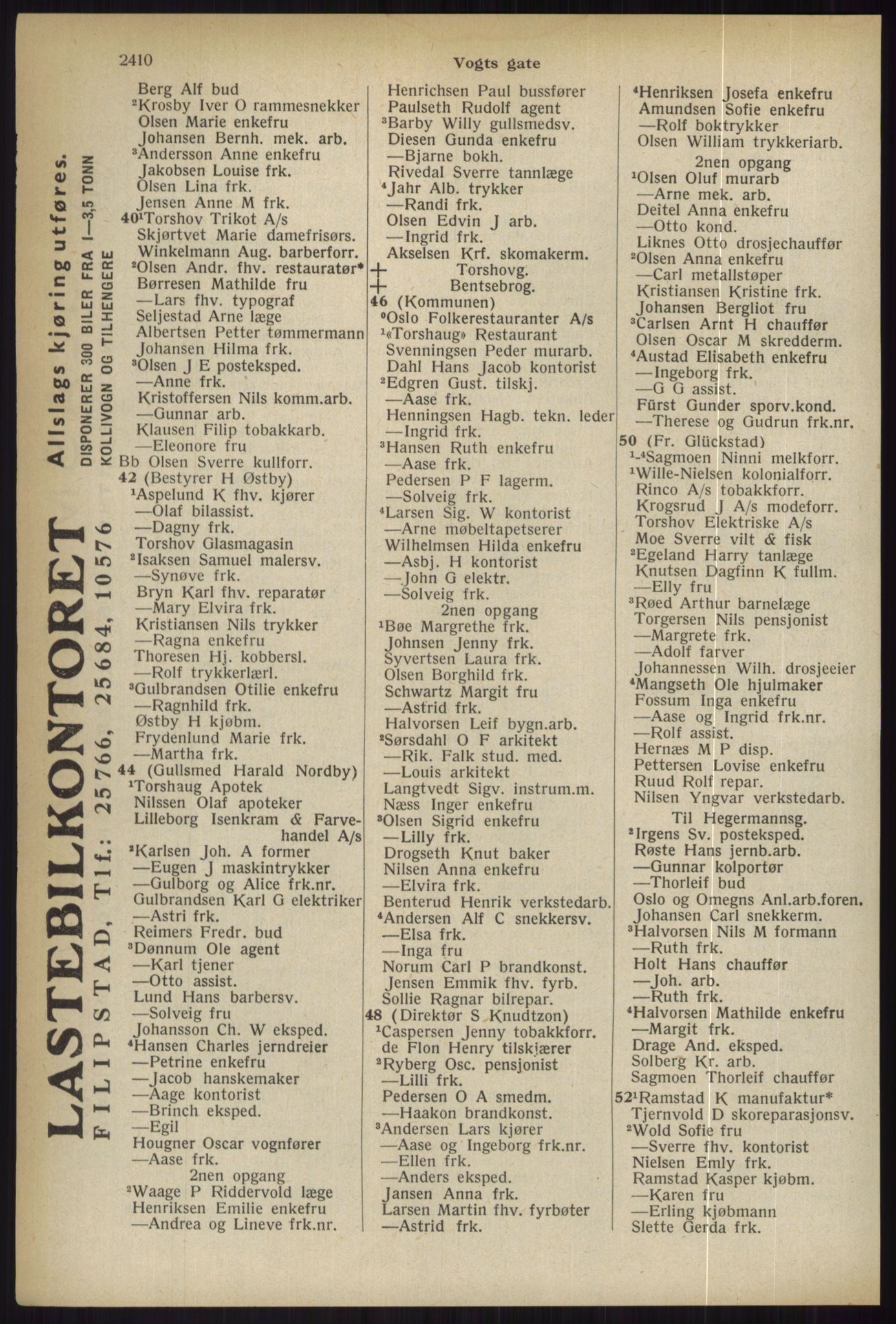 Kristiania/Oslo adressebok, PUBL/-, 1936, p. 2410
