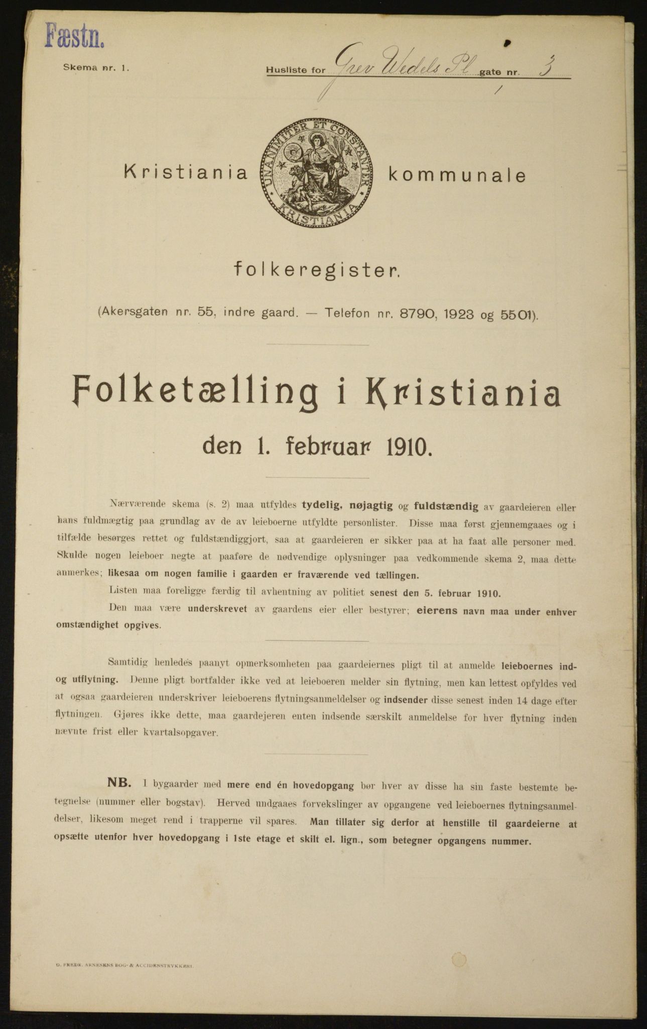 OBA, Municipal Census 1910 for Kristiania, 1910, p. 28380