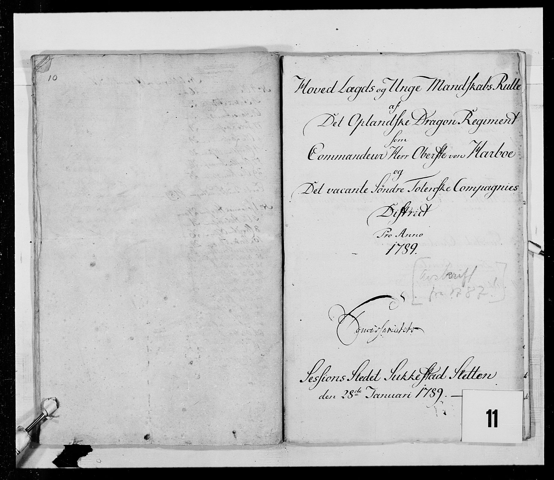 Generalitets- og kommissariatskollegiet, Det kongelige norske kommissariatskollegium, AV/RA-EA-5420/E/Eh/L0016: Opplandske dragonregiment, 1789-1801, p. 246