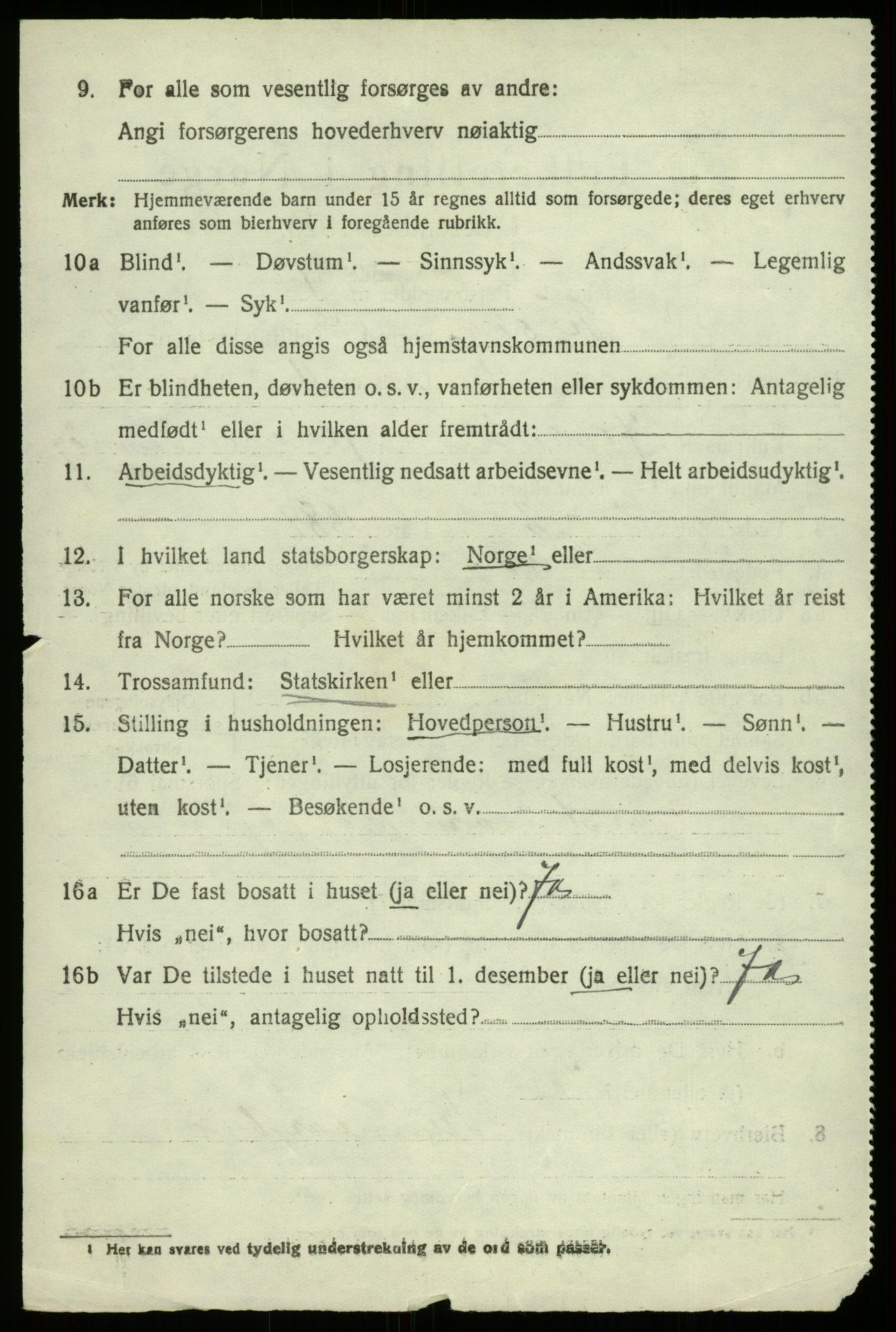 SAB, 1920 census for Fusa, 1920, p. 804