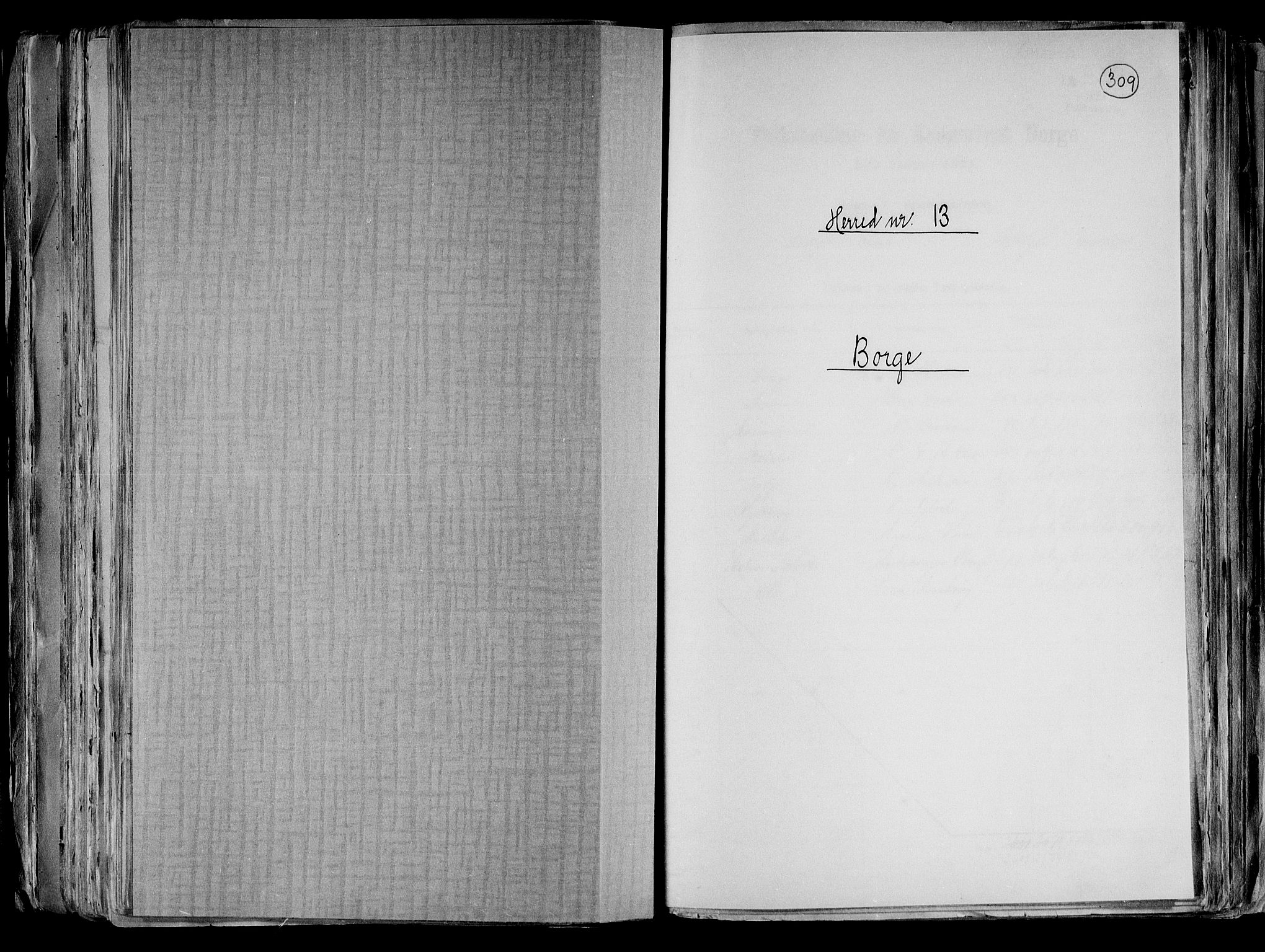 RA, 1891 census for 0113 Borge, 1891, p. 1