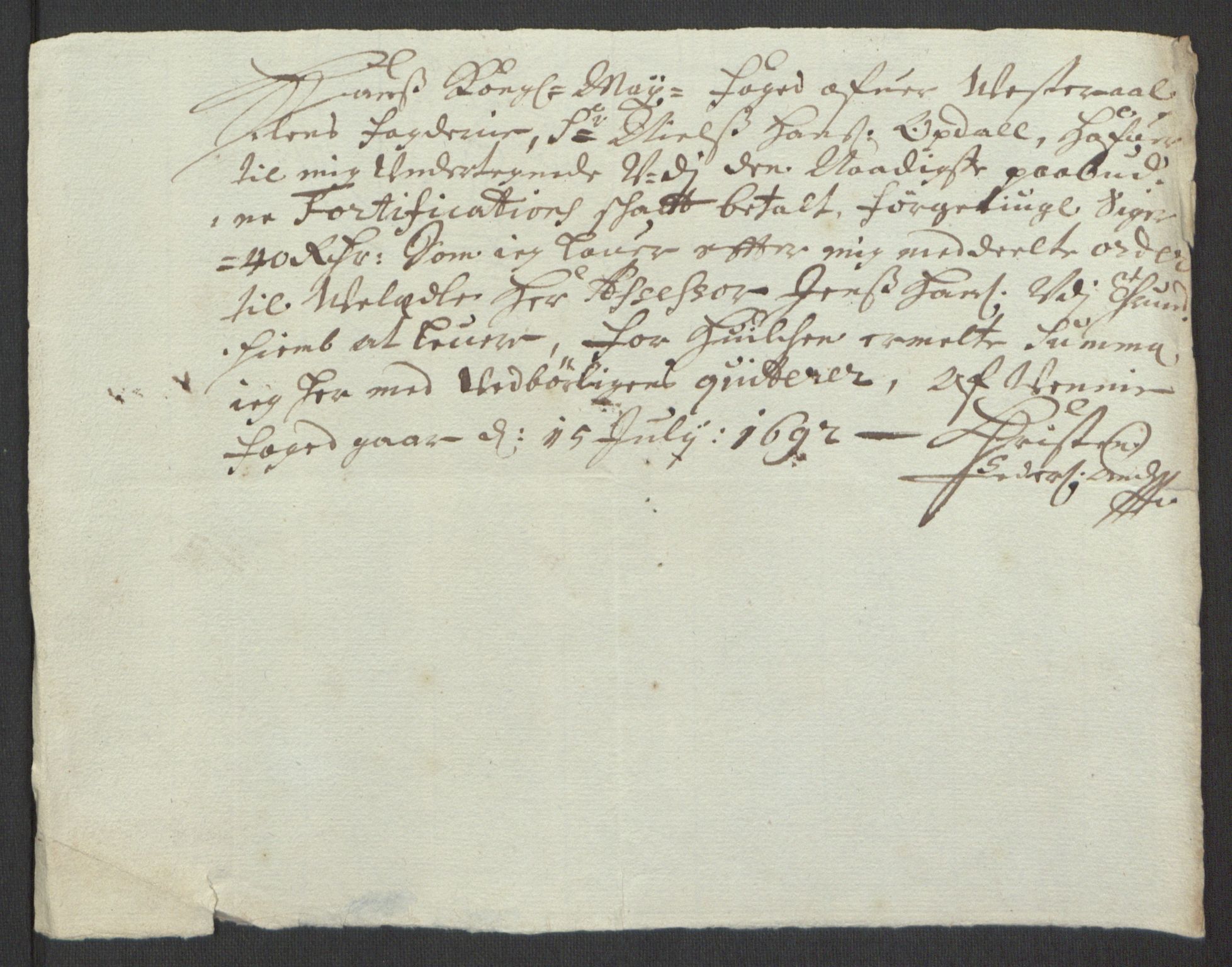 Rentekammeret inntil 1814, Reviderte regnskaper, Fogderegnskap, AV/RA-EA-4092/R67/L4676: Fogderegnskap Vesterålen, Andenes og Lofoten, 1691-1693, p. 193