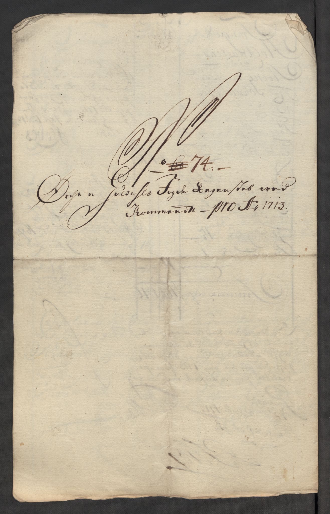 Rentekammeret inntil 1814, Reviderte regnskaper, Fogderegnskap, AV/RA-EA-4092/R60/L3964: Fogderegnskap Orkdal og Gauldal, 1713, p. 541