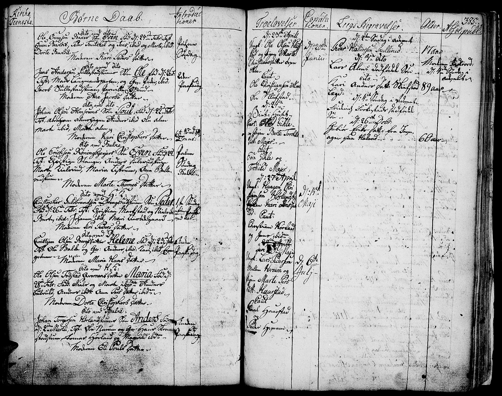 Toten prestekontor, AV/SAH-PREST-102/H/Ha/Haa/L0006: Parish register (official) no. 6, 1773-1793, p. 385