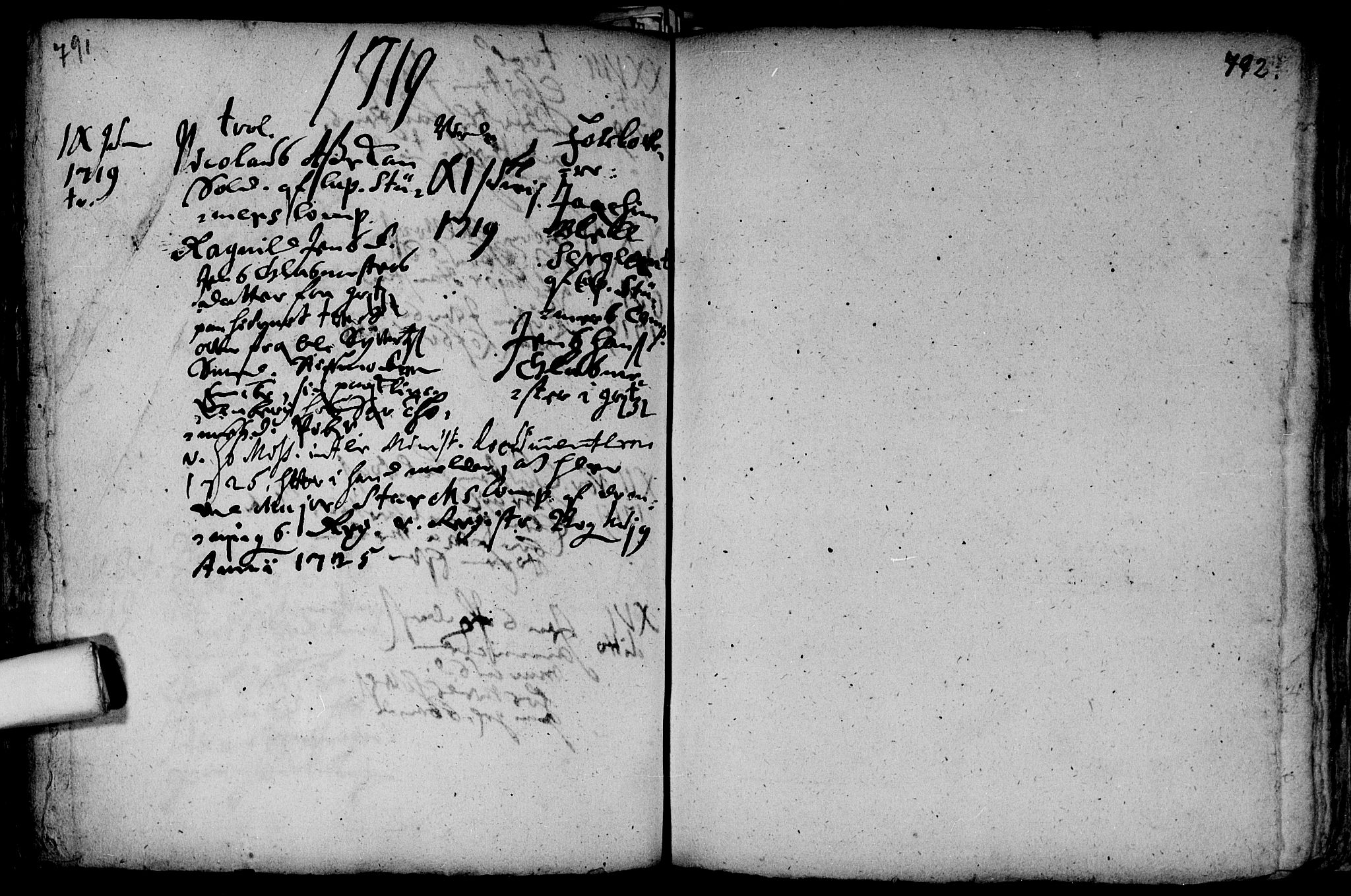 Aker prestekontor kirkebøker, AV/SAO-A-10861/F/L0002: Parish register (official) no. 2, 1714-1720, p. 791-792