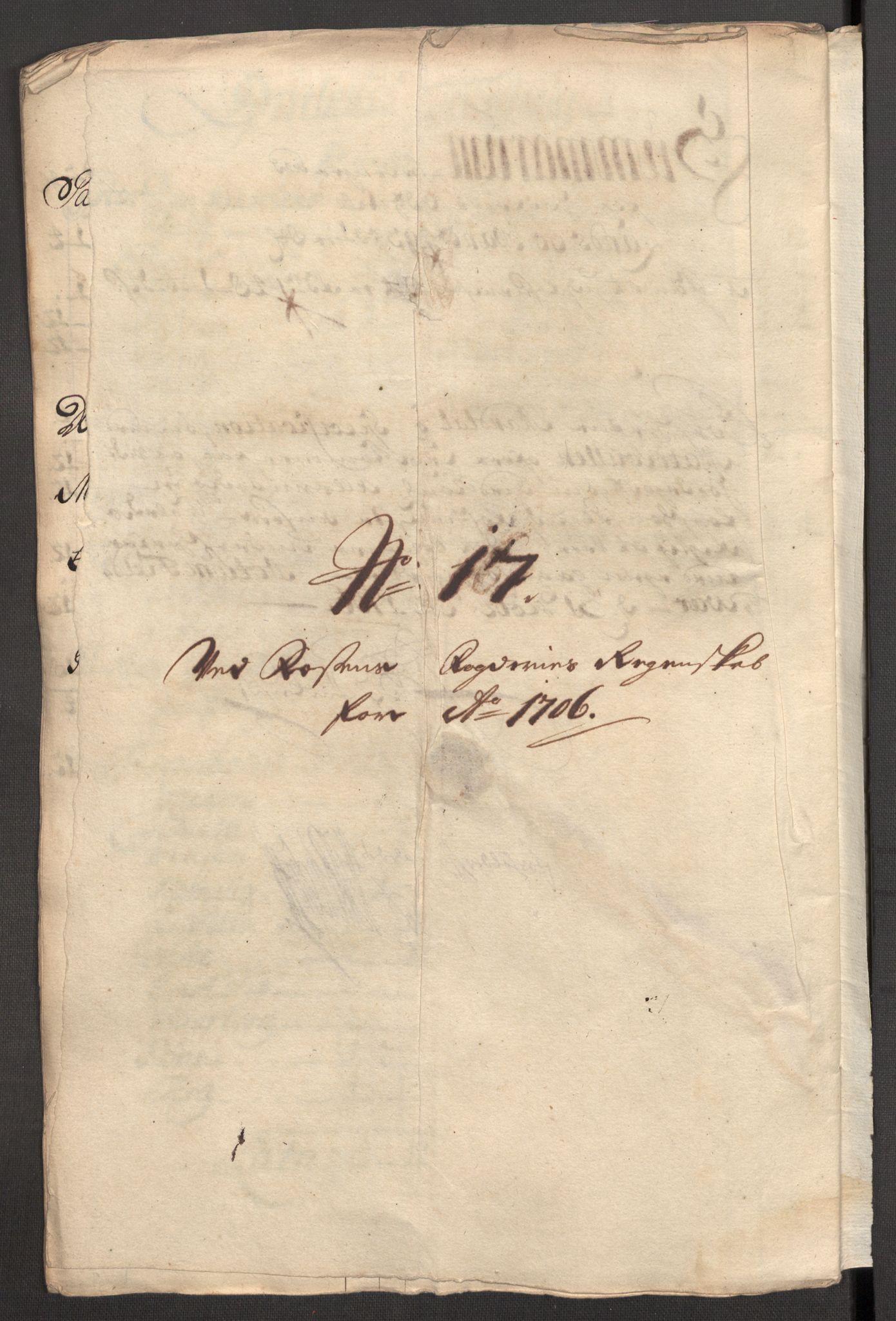 Rentekammeret inntil 1814, Reviderte regnskaper, Fogderegnskap, RA/EA-4092/R57/L3857: Fogderegnskap Fosen, 1706-1707, p. 151