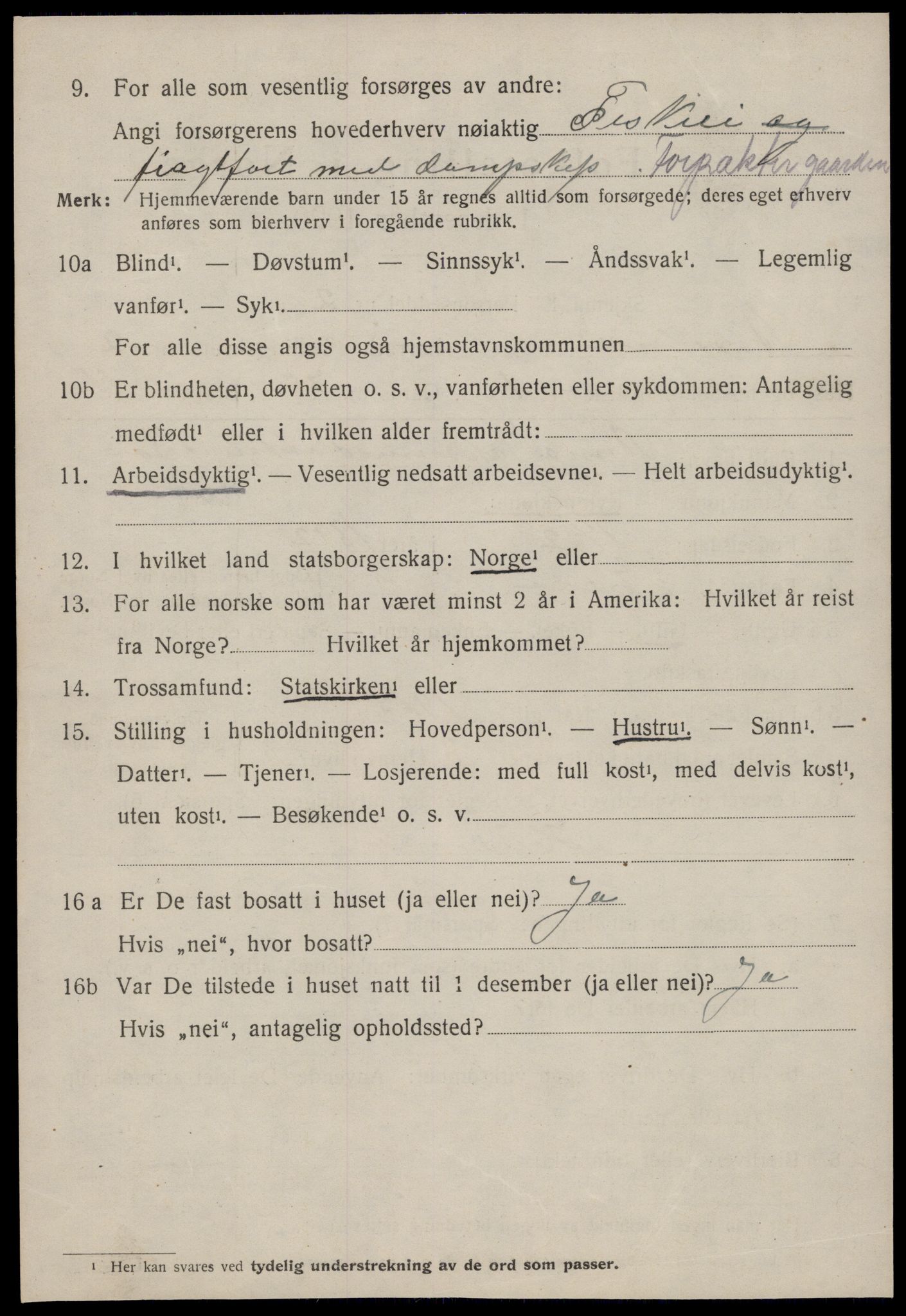 SAT, 1920 census for Åsskard, 1920, p. 1194