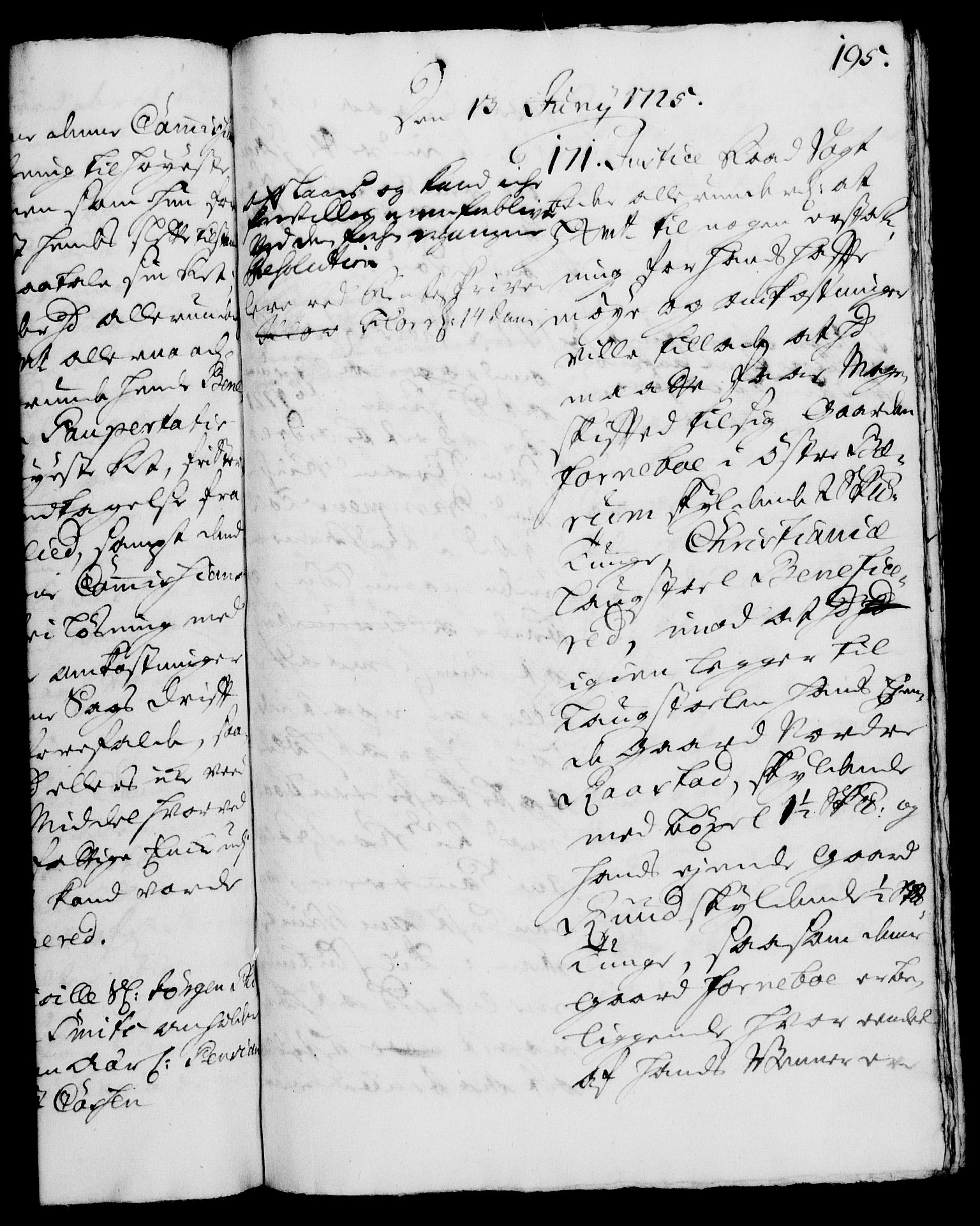 Rentekammeret, Kammerkanselliet, RA/EA-3111/G/Gh/Gha/L0007: Norsk ekstraktmemorialprotokoll (merket RK 53.52), 1724-1725, p. 195