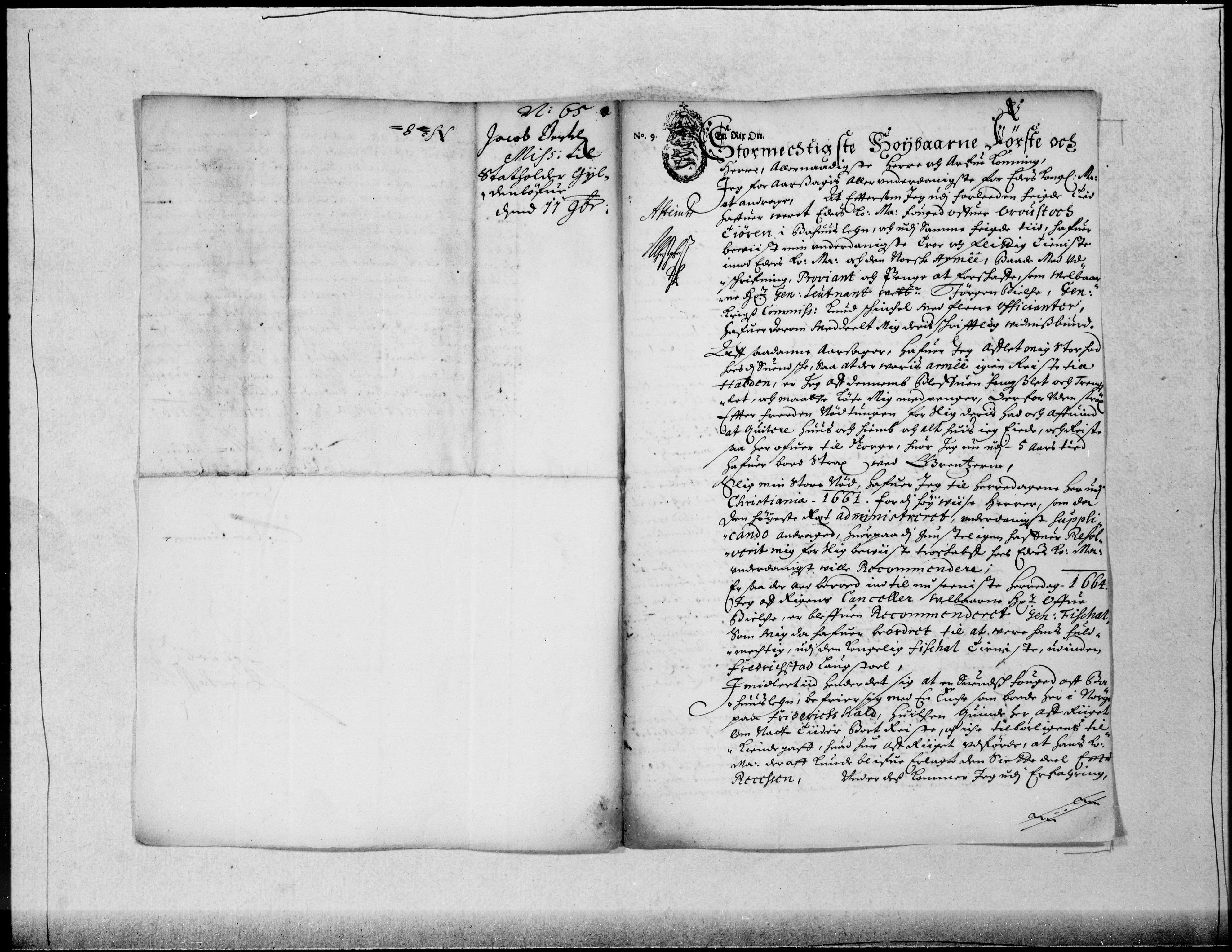 Danske Kanselli 1572-1799, RA/EA-3023/F/Fc/Fcc/Fcca/L0025: Norske innlegg 1572-1799, 1665-1666, p. 204