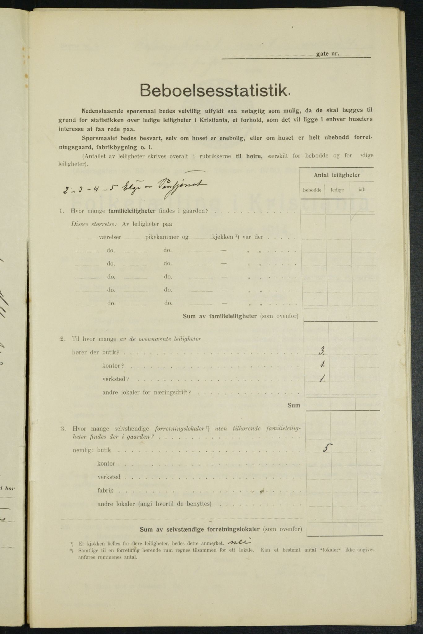 OBA, Municipal Census 1914 for Kristiania, 1914, p. 40581