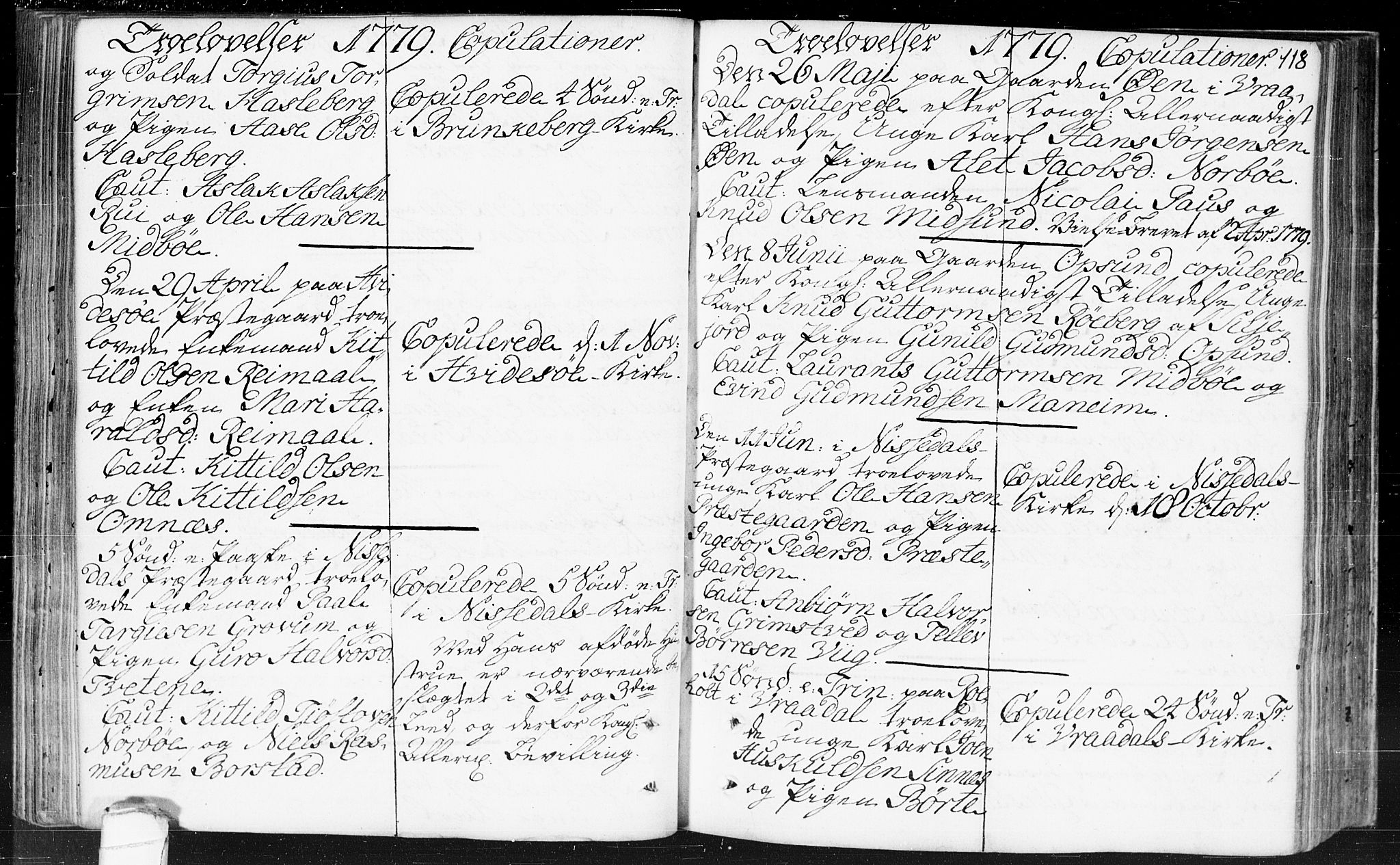 Kviteseid kirkebøker, SAKO/A-276/F/Fa/L0002: Parish register (official) no. I 2, 1773-1786, p. 118