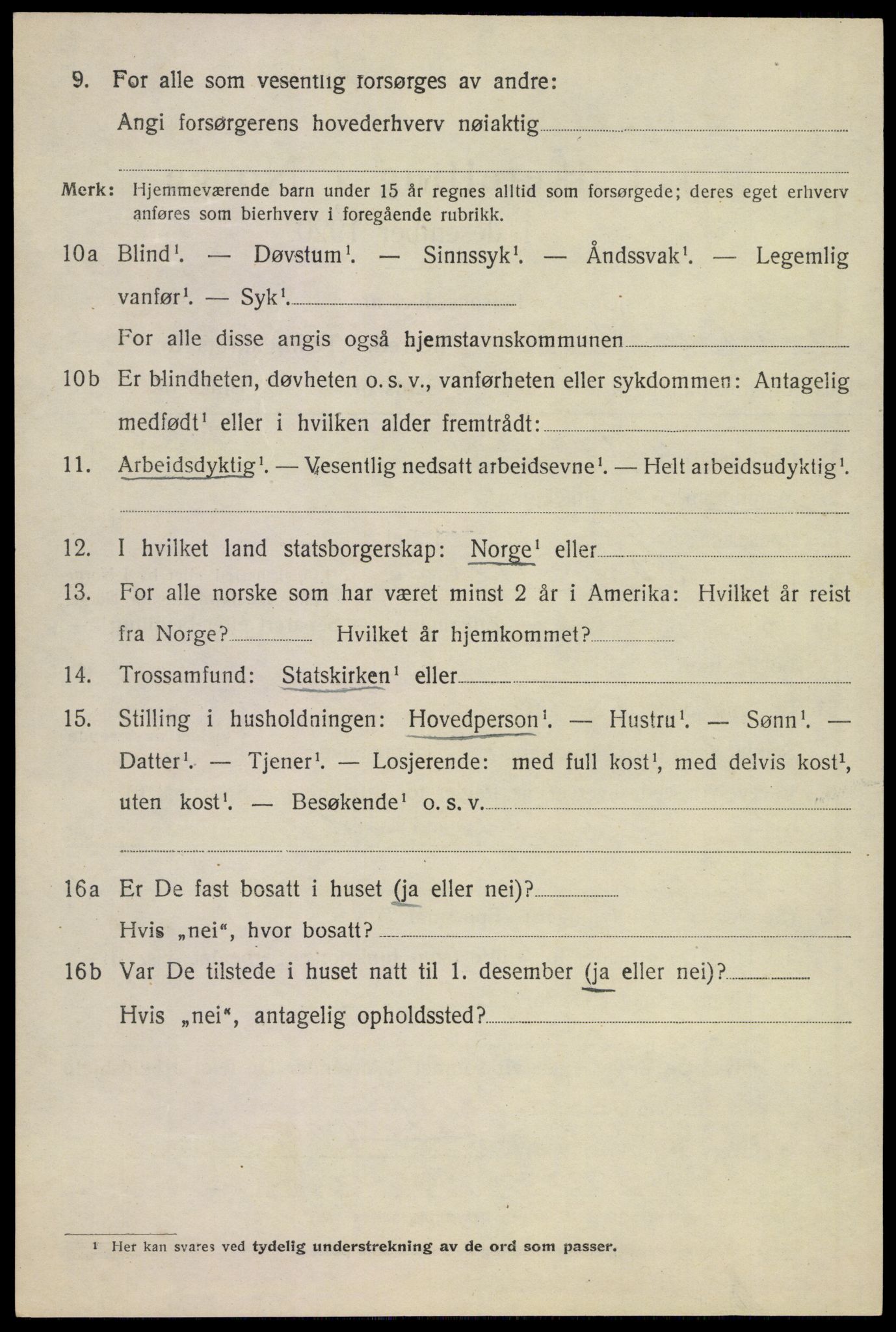 SAKO, 1920 census for Sandeherred, 1920, p. 10289
