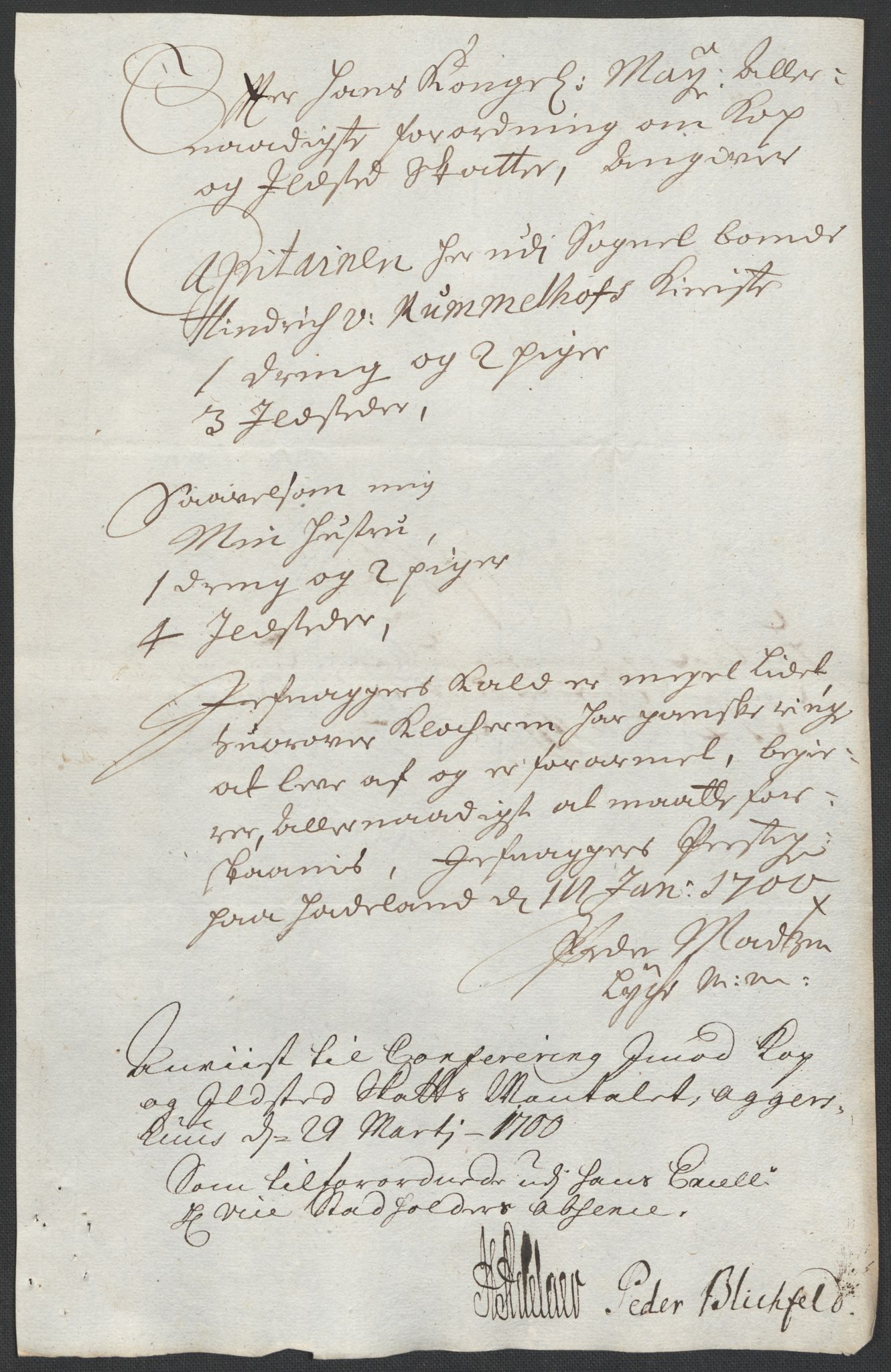 Rentekammeret inntil 1814, Reviderte regnskaper, Fogderegnskap, AV/RA-EA-4092/R18/L1297: Fogderegnskap Hadeland, Toten og Valdres, 1699, p. 23