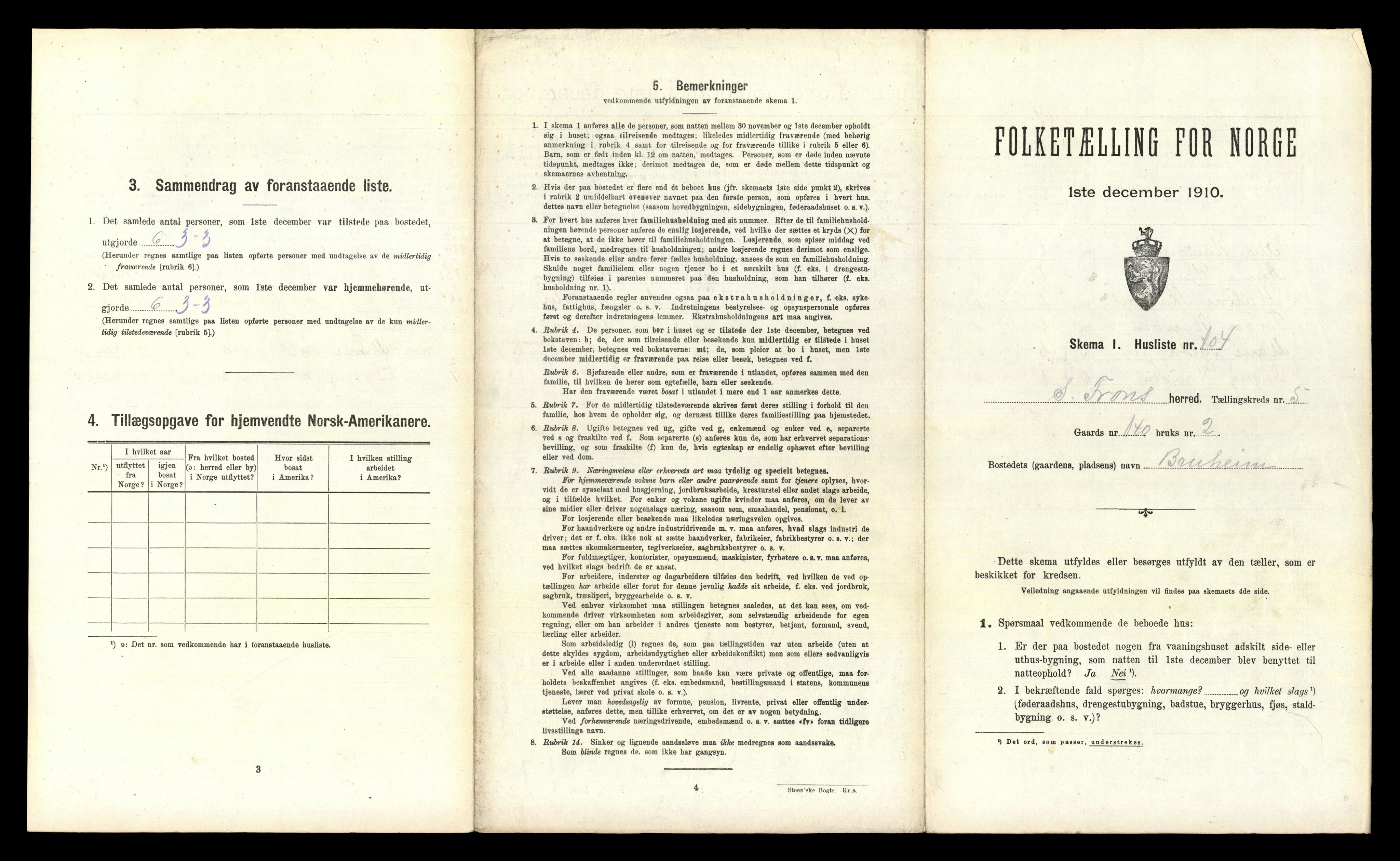 RA, 1910 census for Sør-Fron, 1910, p. 738