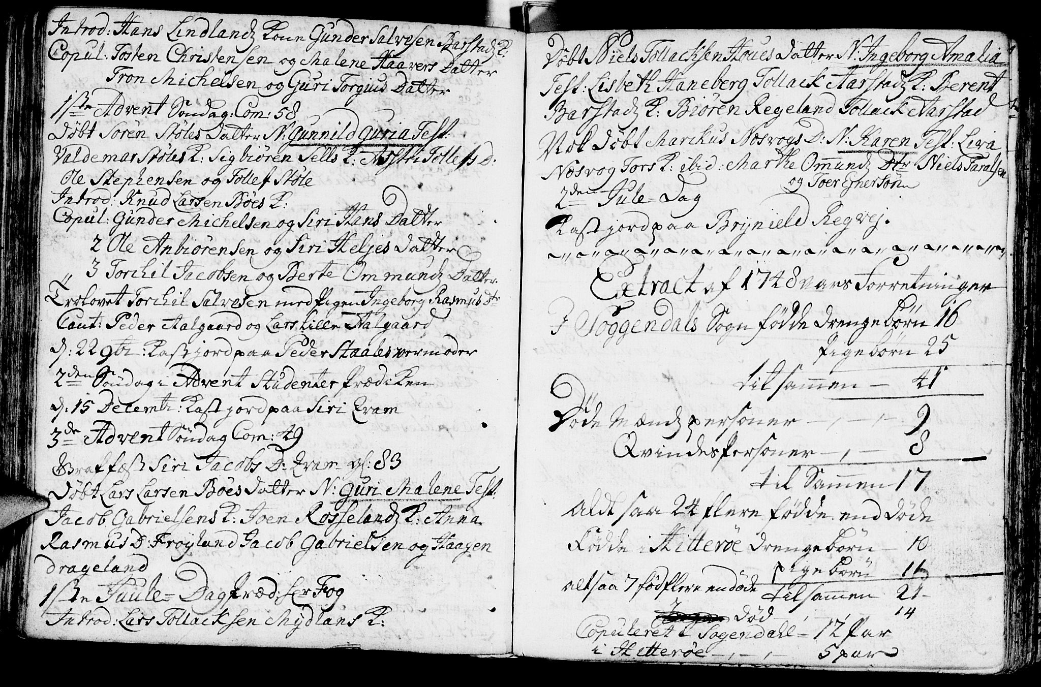 Sokndal sokneprestkontor, AV/SAST-A-101808: Parish register (official) no. A 3, 1740-1806