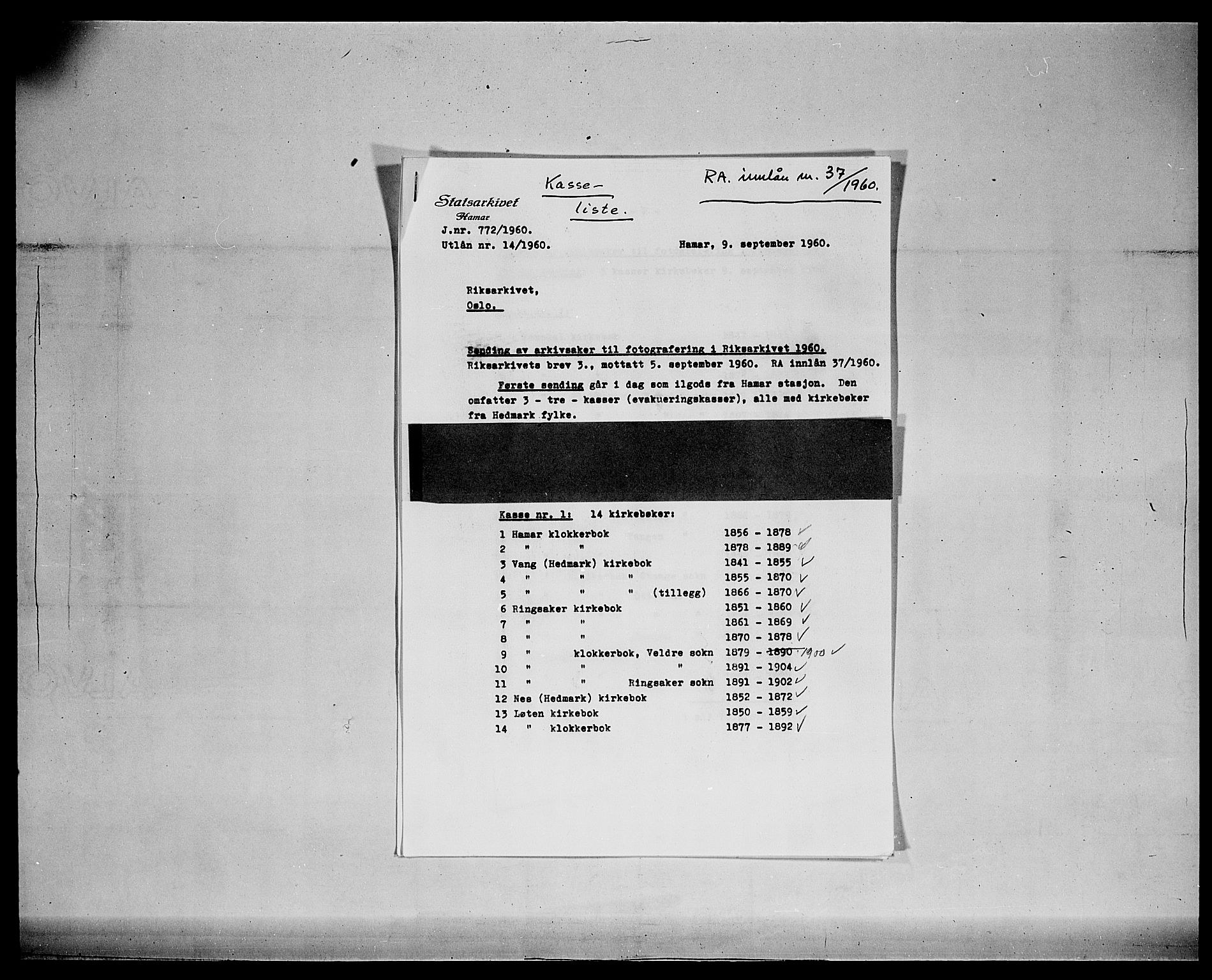 Vang prestekontor, Hedmark, AV/SAH-PREST-008/H/Ha/Hab/L0011: Parish register (copy) no. 11, 1855-1878