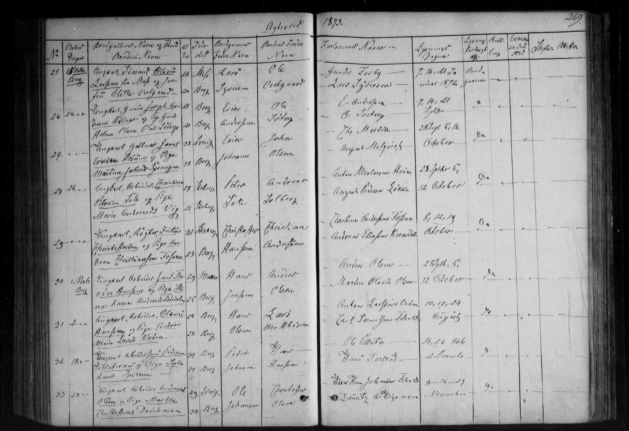 Berg prestekontor Kirkebøker, AV/SAO-A-10902/F/Fa/L0005: Parish register (official) no. I 5, 1861-1877, p. 269