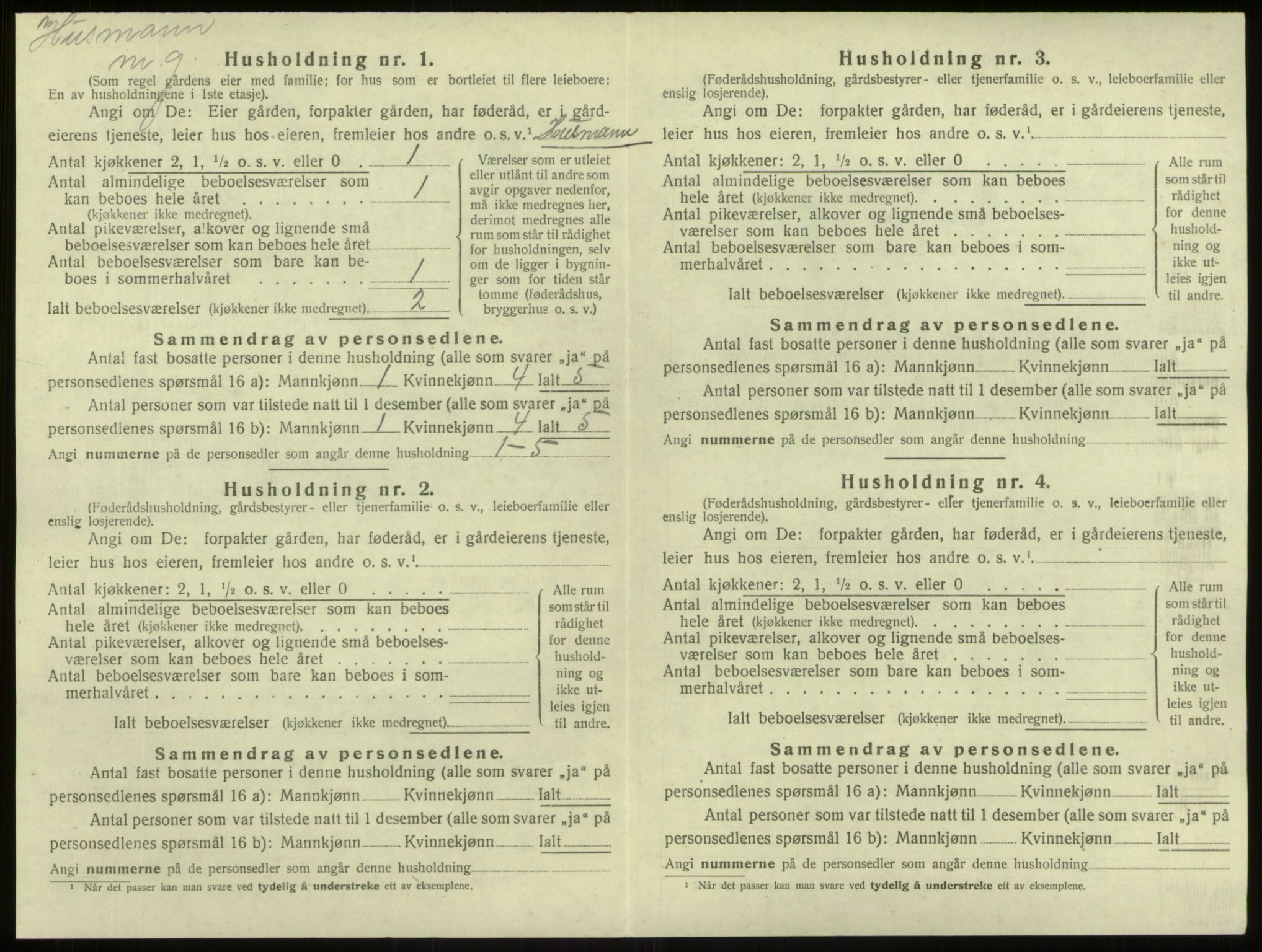 SAB, 1920 census for Lærdal, 1920, p. 774