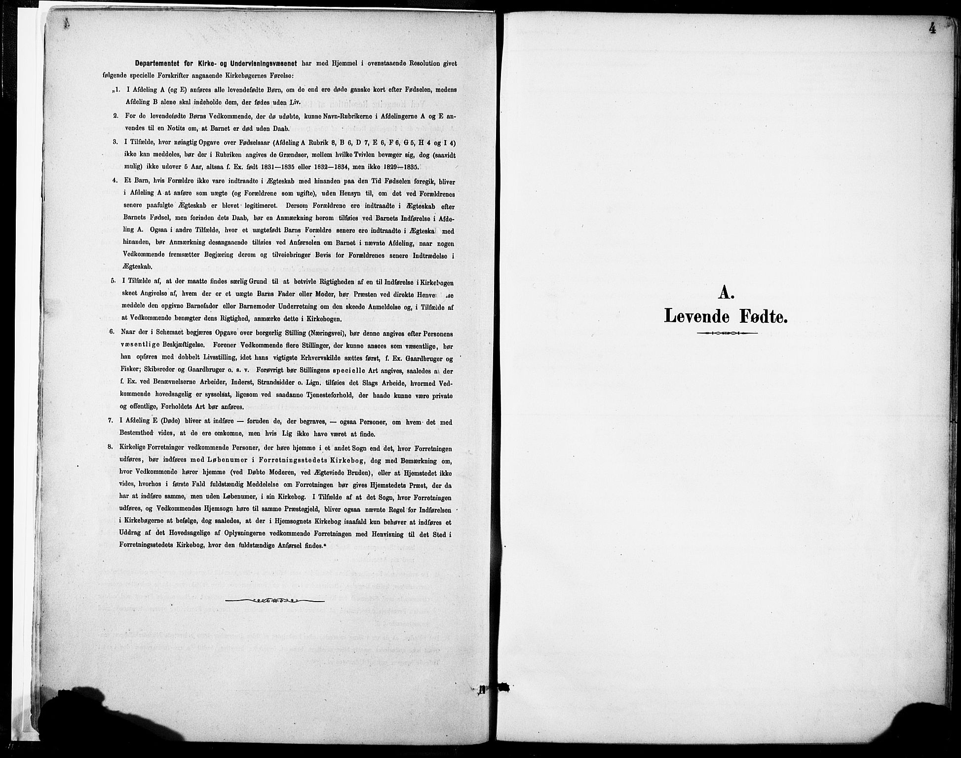 Tysnes sokneprestembete, SAB/A-78601/H/Haa: Parish register (official) no. D 1, 1887-1904, p. 4