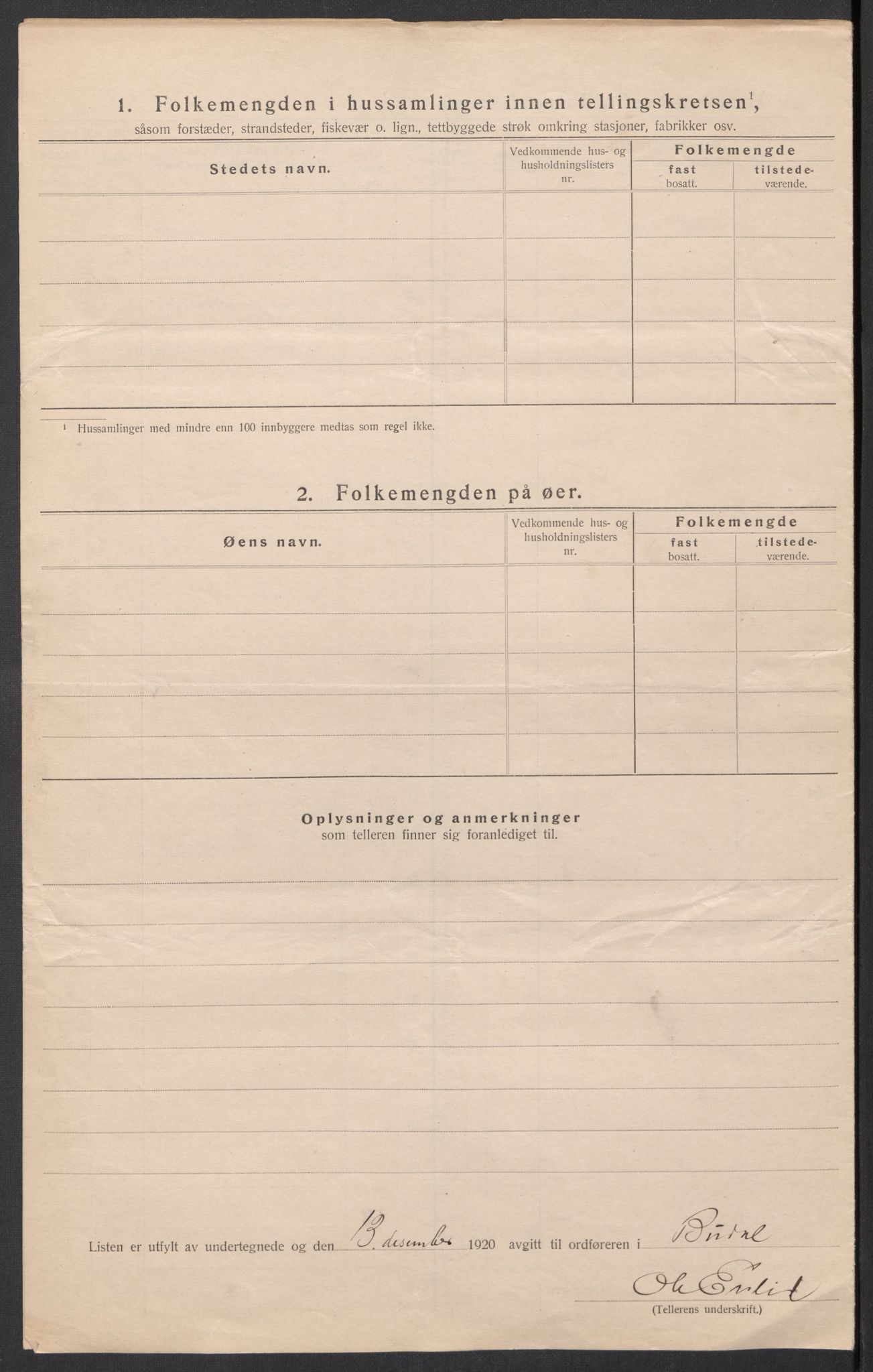 SAT, 1920 census for Budal, 1920, p. 8