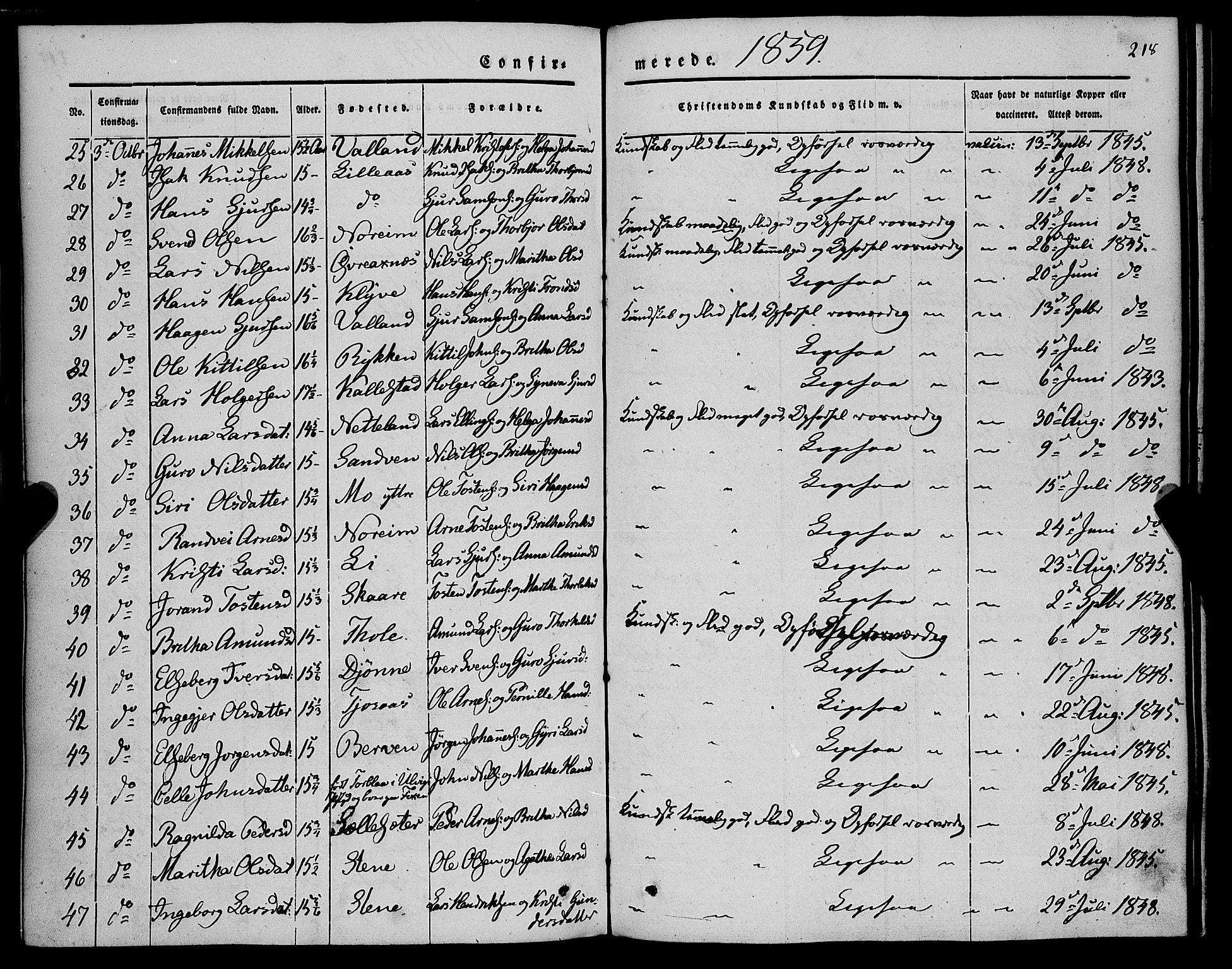 Kvam sokneprestembete, AV/SAB-A-76201/H/Haa: Parish register (official) no. A 8, 1844-1863, p. 218