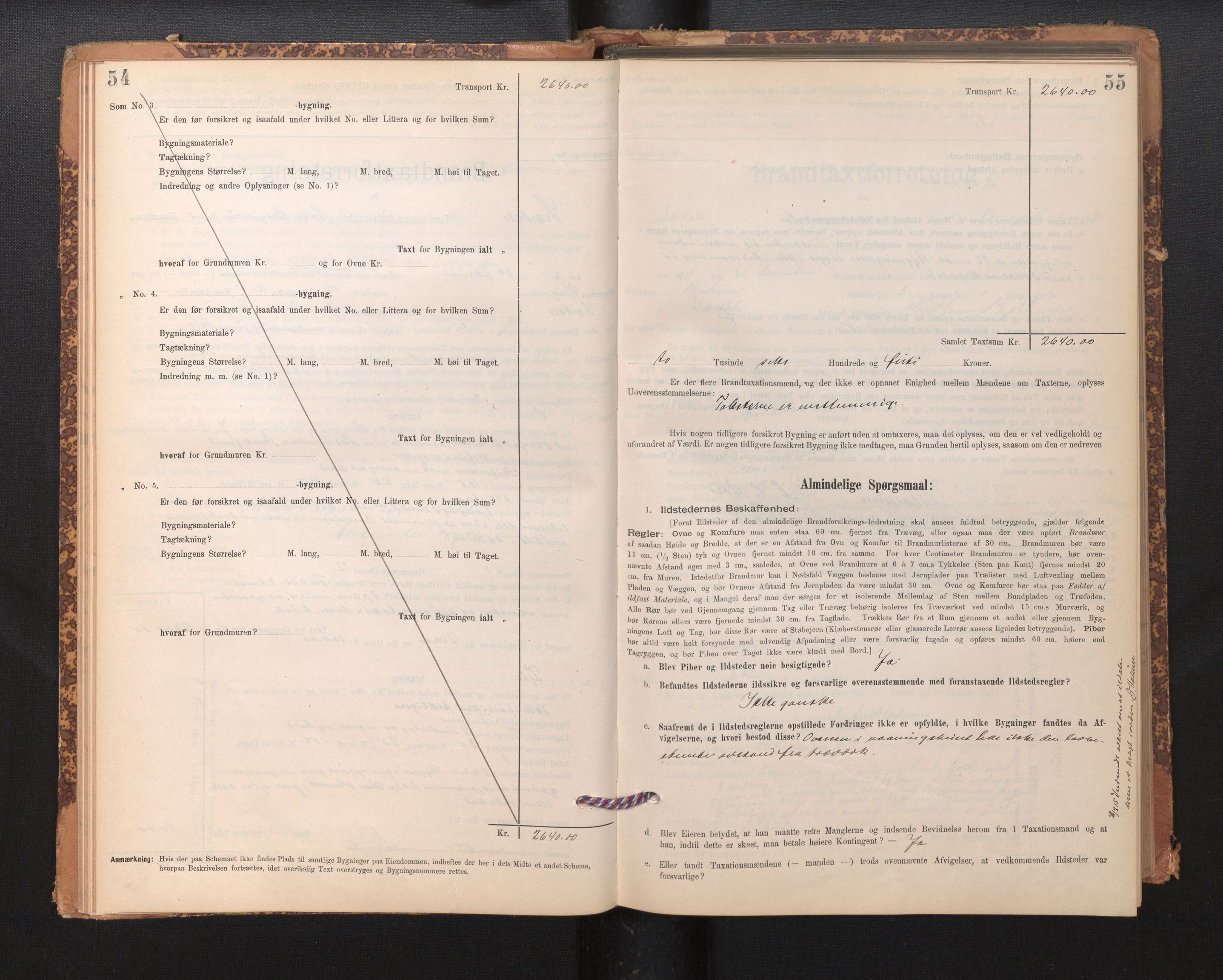 Lensmannen i Lærdal, AV/SAB-A-29401/0012/L0006: Branntakstprotokoll, skjematakst, 1896-1947, p. 54-55