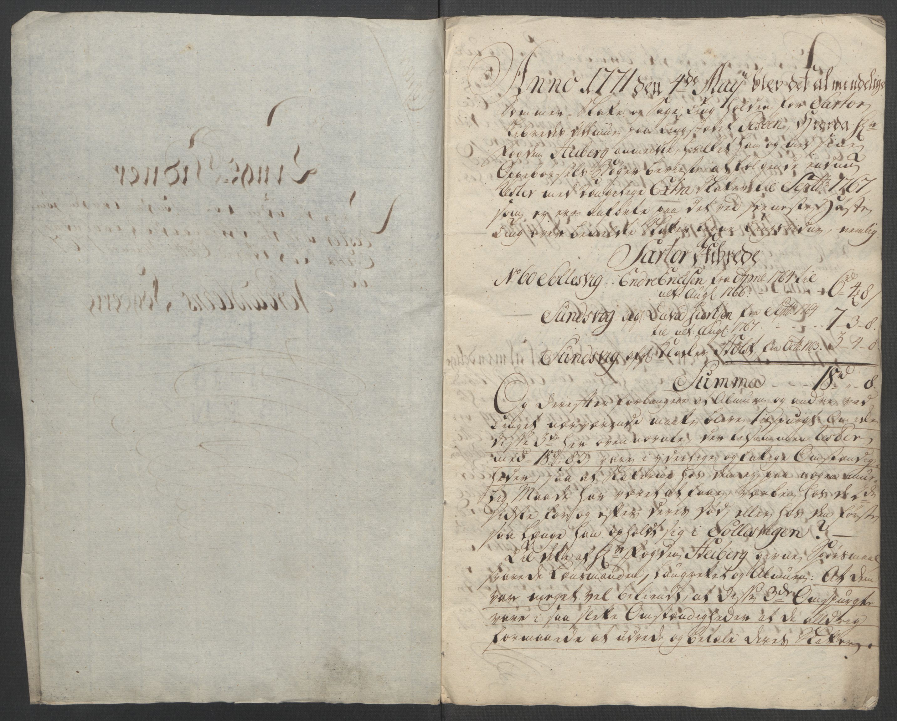 Rentekammeret inntil 1814, Reviderte regnskaper, Fogderegnskap, RA/EA-4092/R51/L3303: Ekstraskatten Nordhordland og Voss, 1762-1772, p. 548