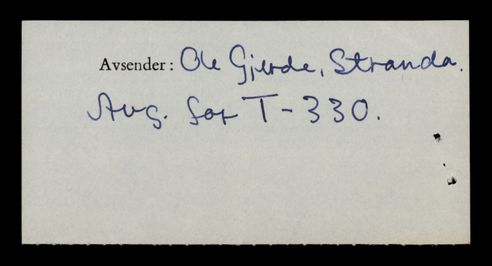 Møre og Romsdal vegkontor - Ålesund trafikkstasjon, SAT/A-4099/F/Fe/L0003: Registreringskort for kjøretøy T 232 - T 340, 1927-1998, p. 2667