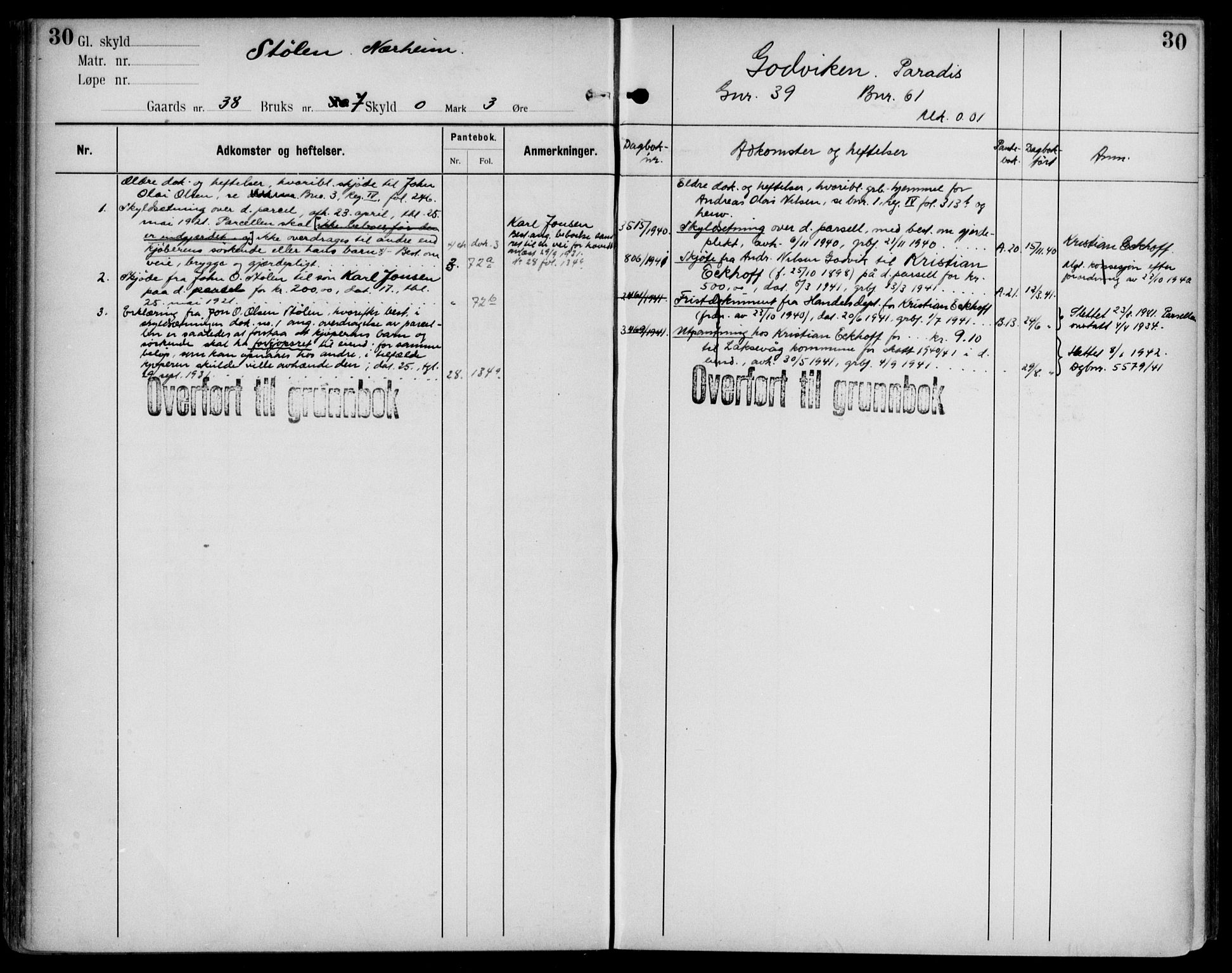 Midhordland sorenskriveri, AV/SAB-A-3001/1/G/Ga/Gab/L0108: Mortgage register no. II.A.b.108, p. 30