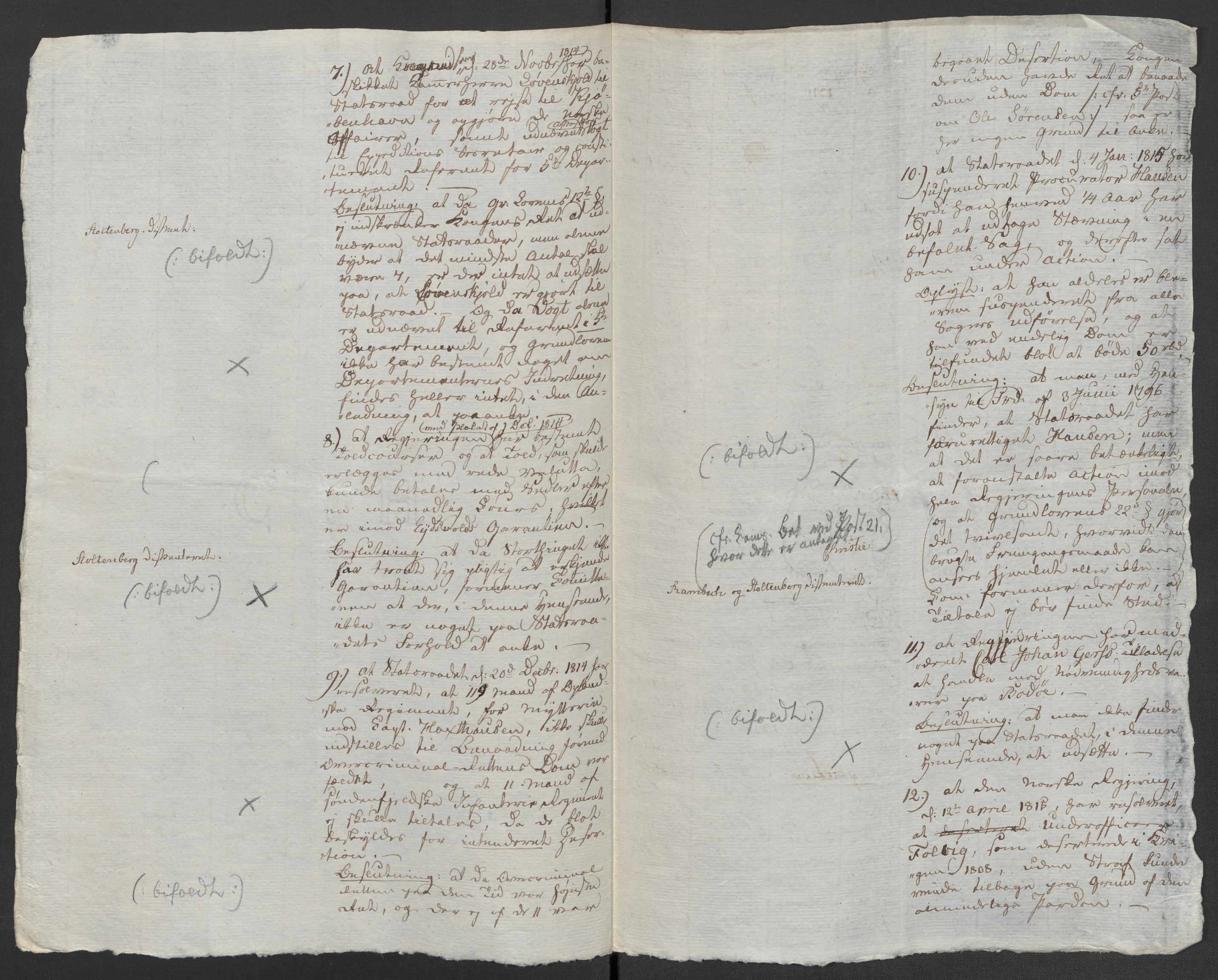 Christie, Wilhelm Frimann Koren, AV/RA-PA-0014/F/L0005: Christies dokumenter fra Stortinget, 1815-1816, p. 247