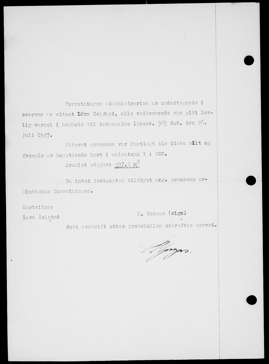 Onsøy sorenskriveri, SAO/A-10474/G/Ga/Gab/L0021: Mortgage book no. II A-21, 1947-1947, Diary no: : 2507/1947