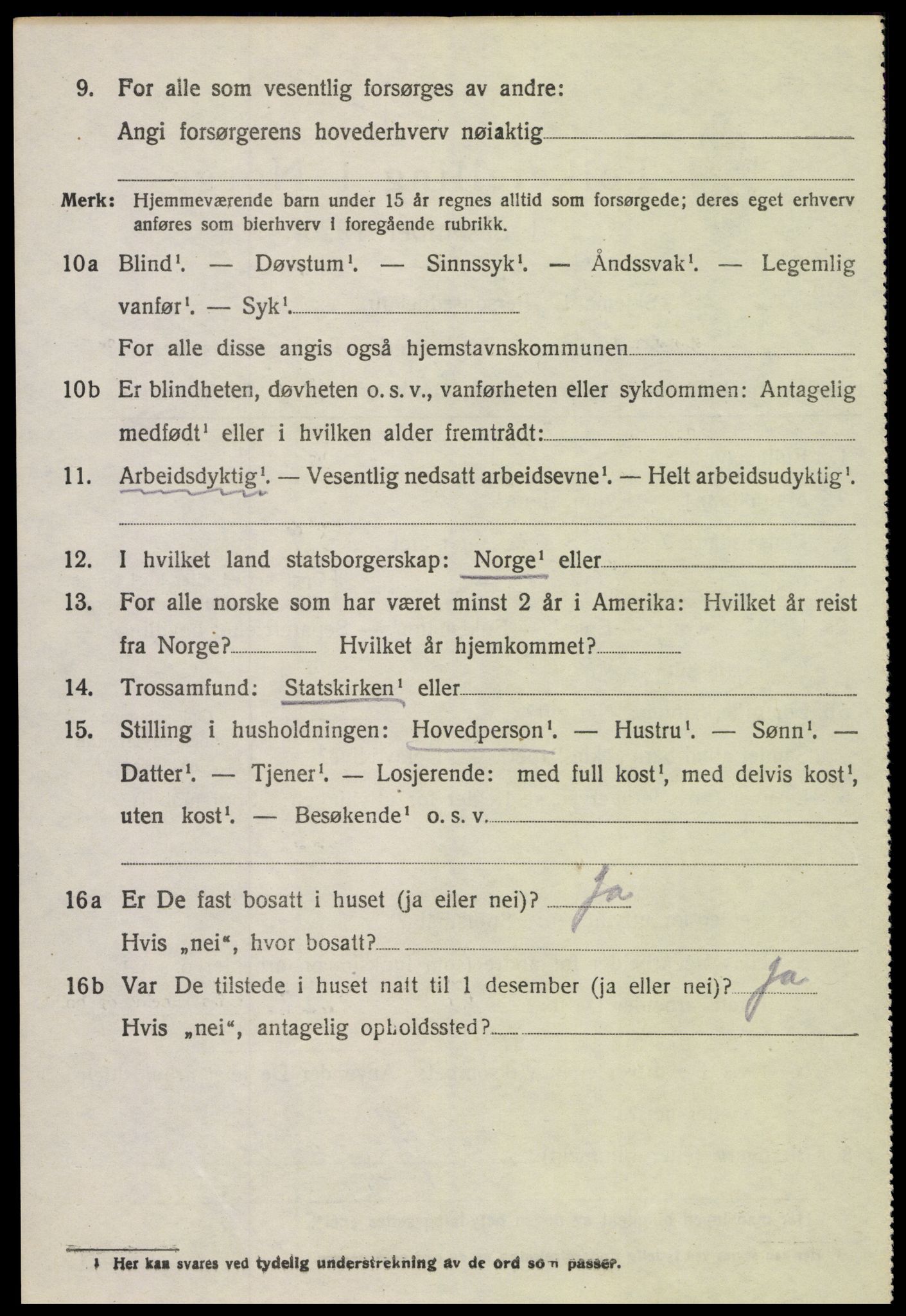 SAH, 1920 census for Furnes, 1920, p. 5160