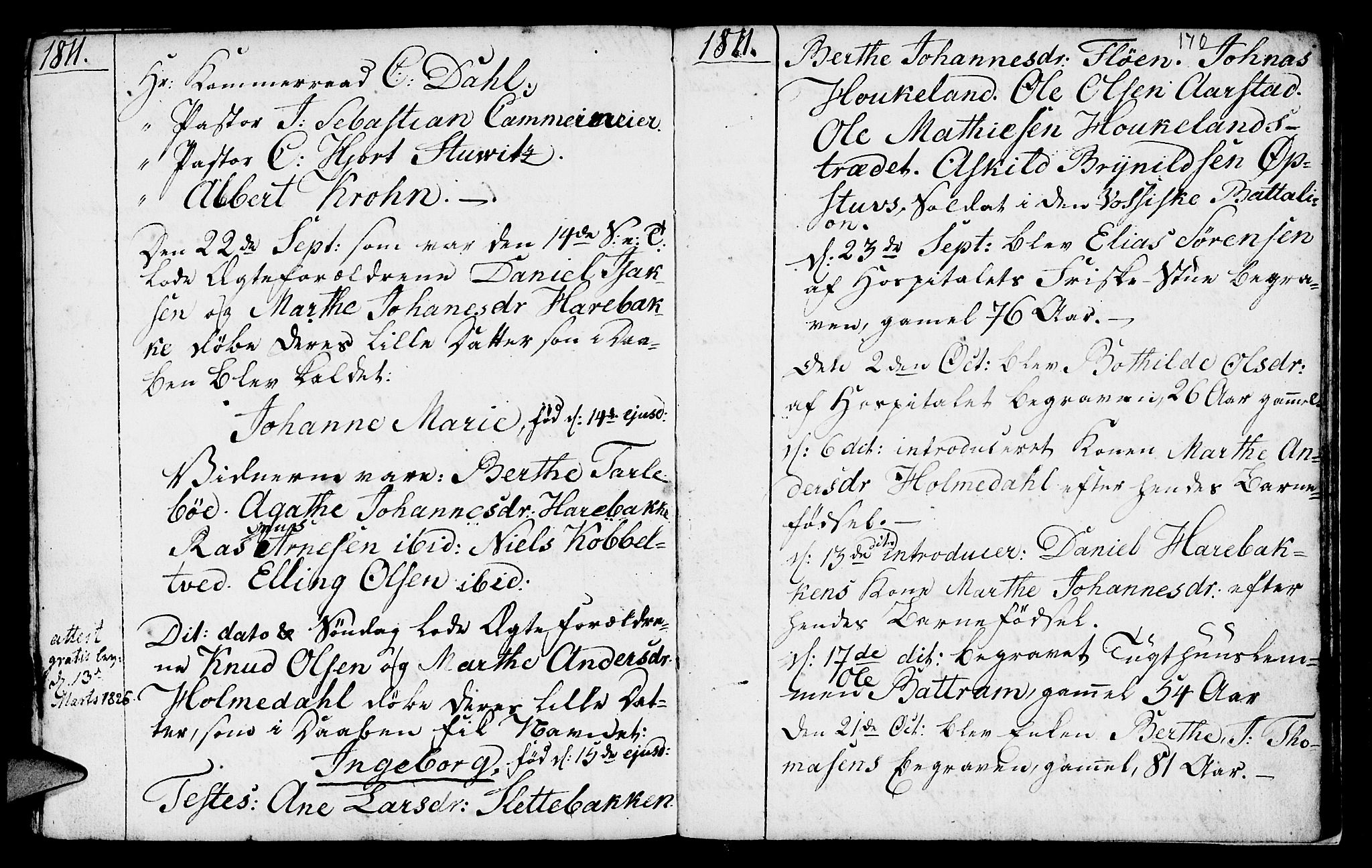 St. Jørgens hospital og Årstad sokneprestembete, AV/SAB-A-99934: Parish register (official) no. A 2, 1766-1814, p. 170