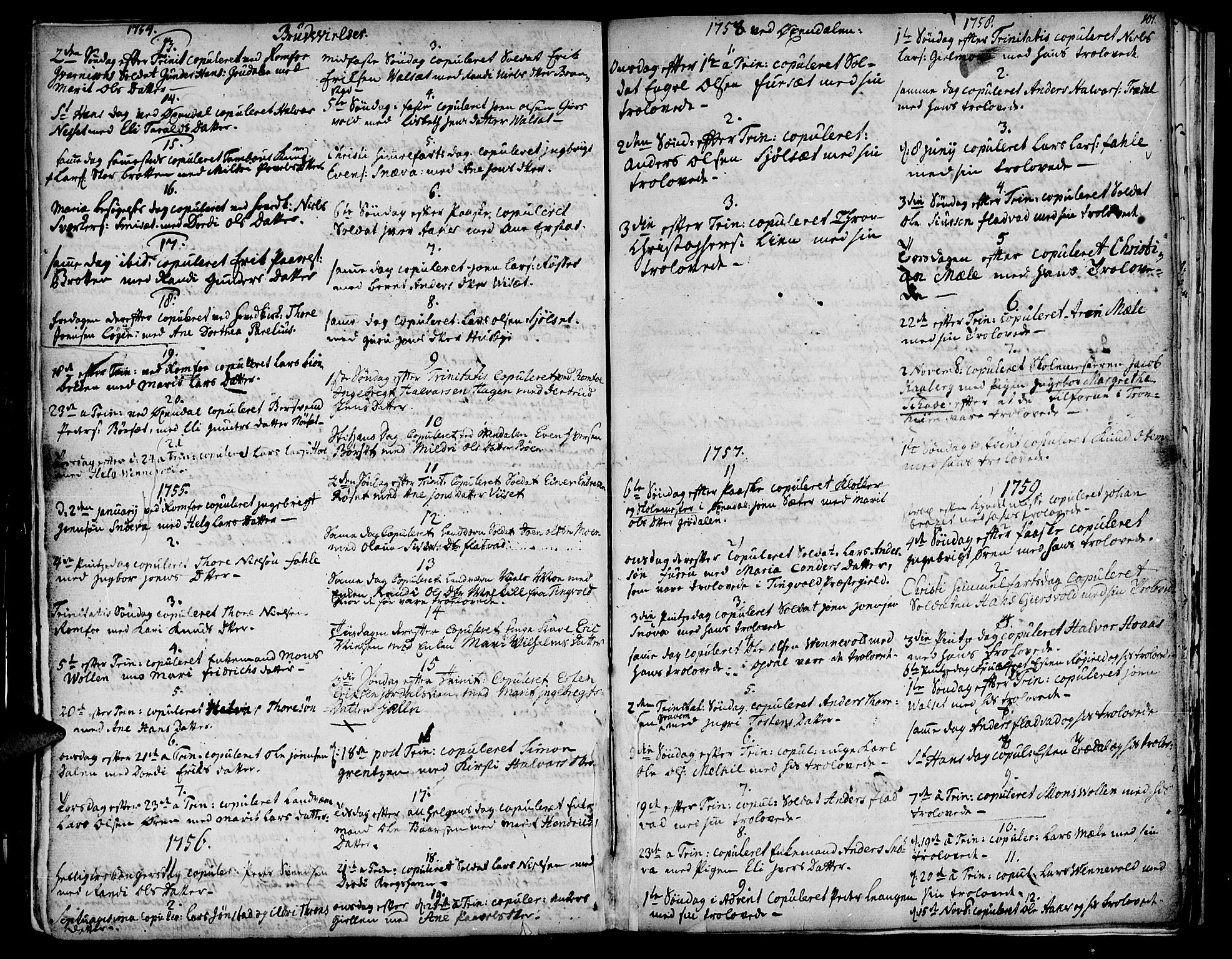 Ministerialprotokoller, klokkerbøker og fødselsregistre - Møre og Romsdal, AV/SAT-A-1454/590/L1007: Parish register (official) no. 590A01, 1752-1793, p. 101