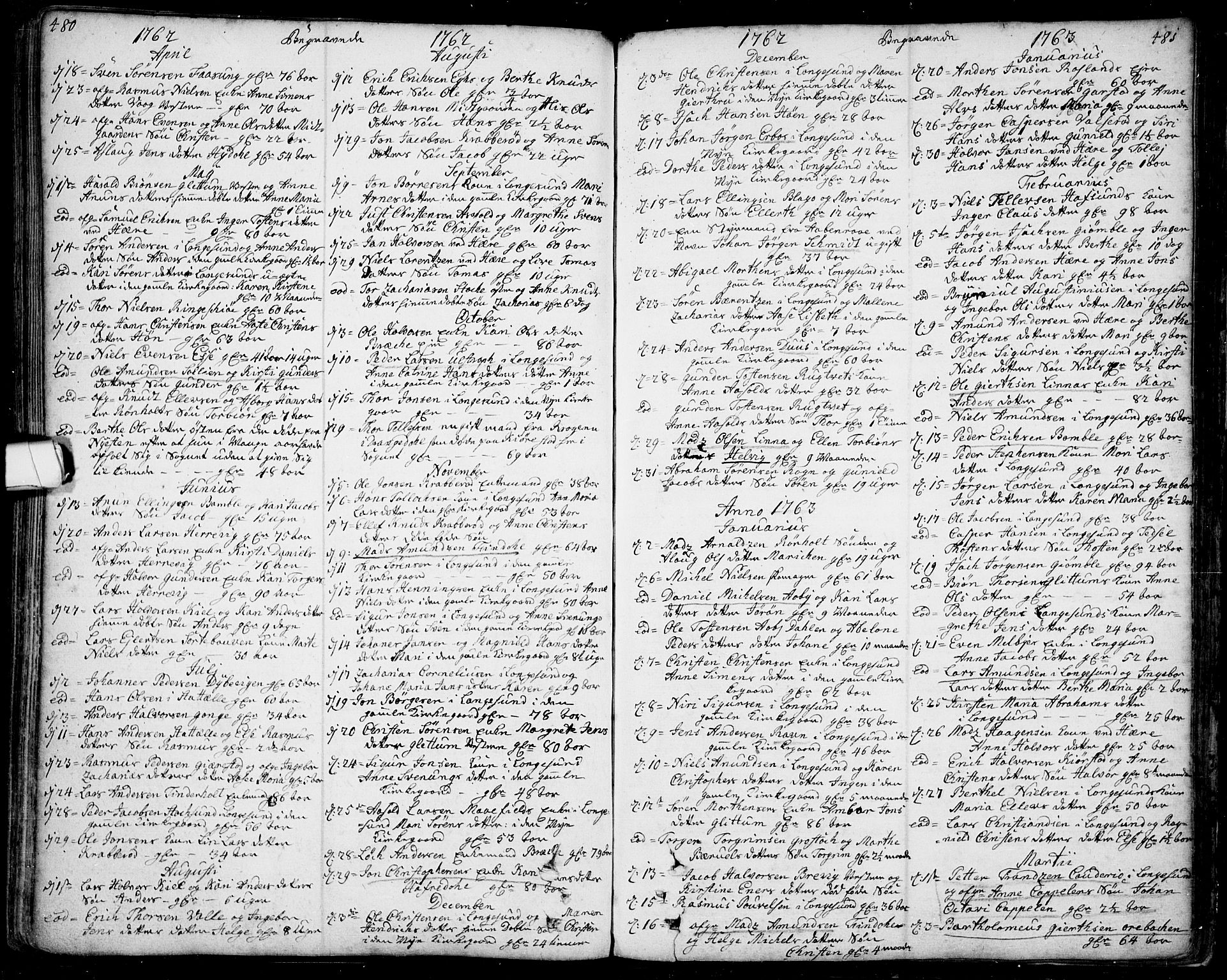 Bamble kirkebøker, SAKO/A-253/F/Fa/L0001: Parish register (official) no. I 1, 1702-1774, p. 480-481