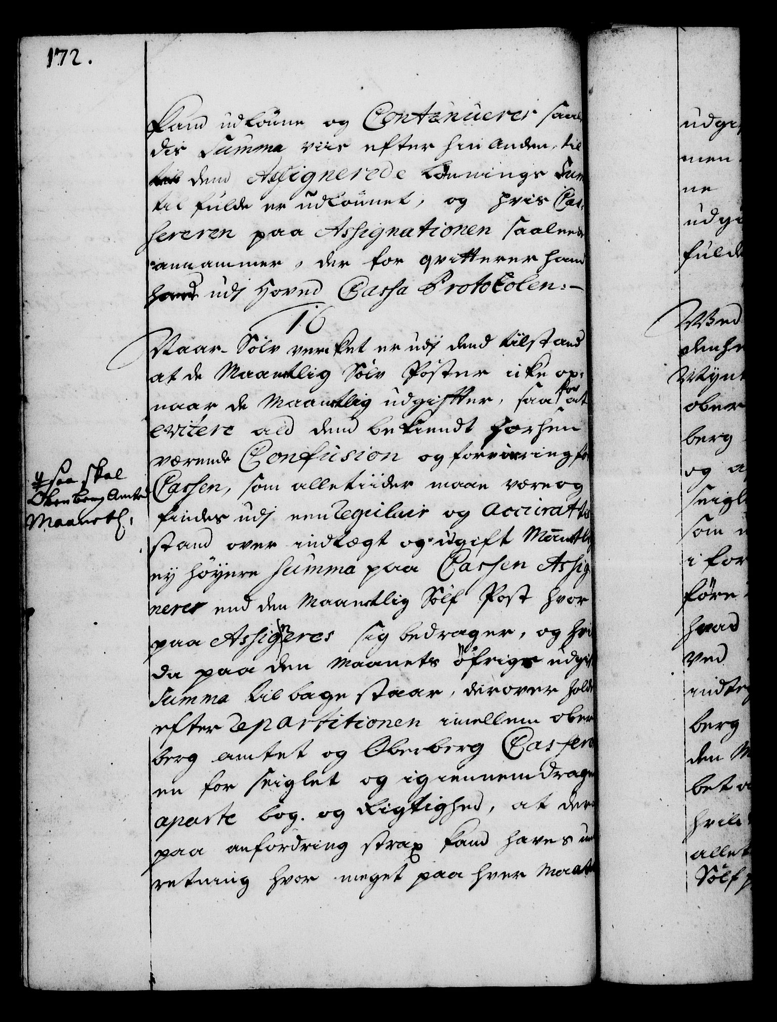 Rentekammeret, Kammerkanselliet, AV/RA-EA-3111/G/Gg/Gga/L0003: Norsk ekspedisjonsprotokoll med register (merket RK 53.3), 1727-1734, p. 172