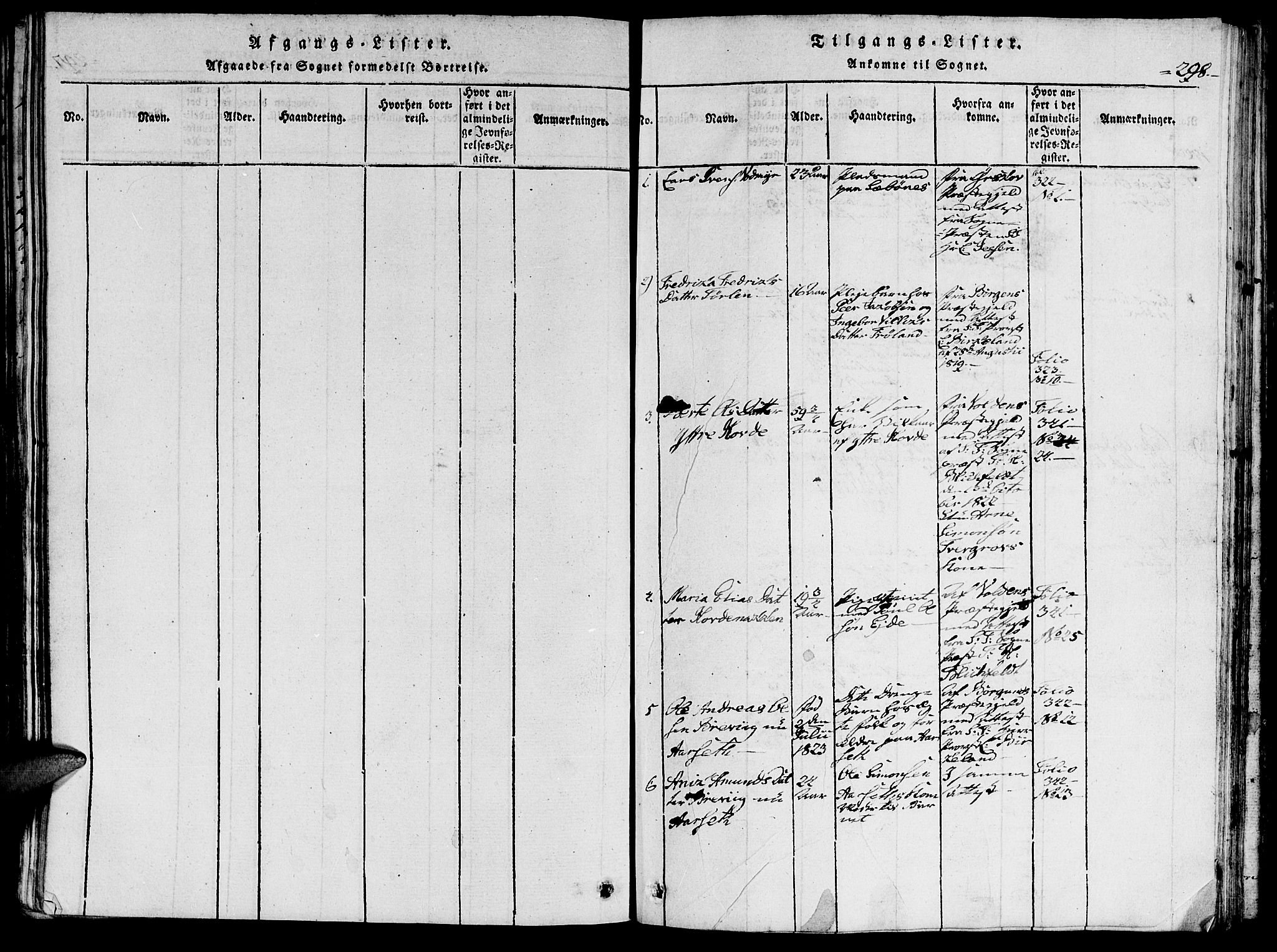 Ministerialprotokoller, klokkerbøker og fødselsregistre - Møre og Romsdal, SAT/A-1454/515/L0207: Parish register (official) no. 515A03, 1819-1829, p. 298
