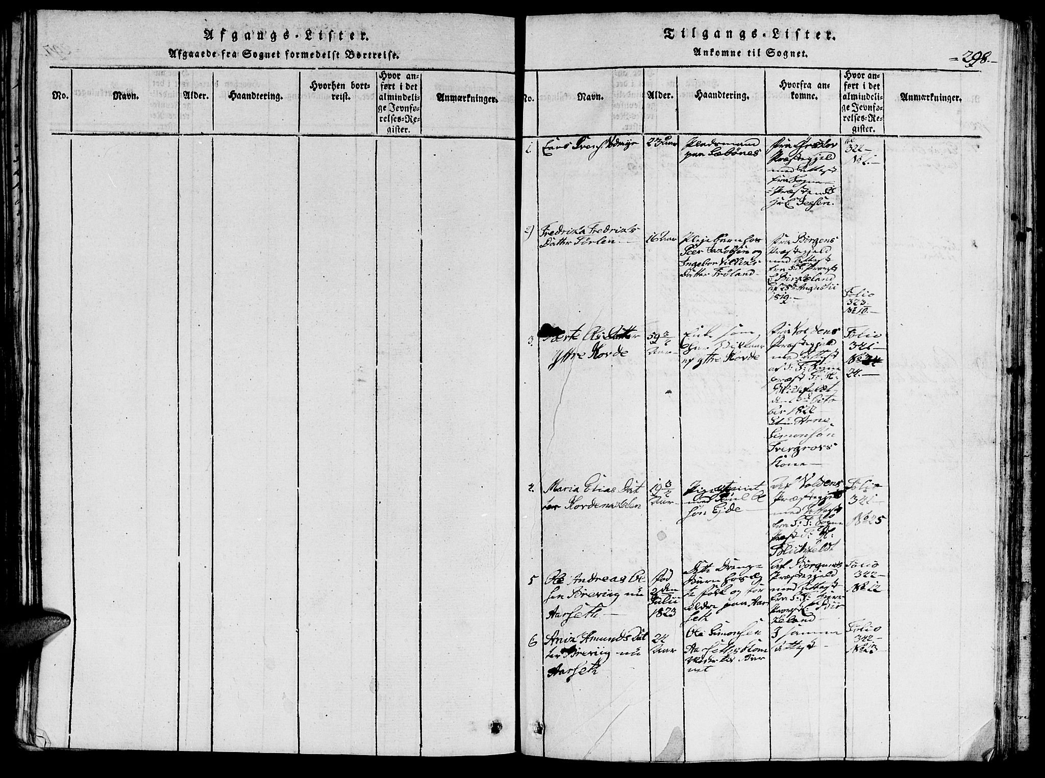 Ministerialprotokoller, klokkerbøker og fødselsregistre - Møre og Romsdal, AV/SAT-A-1454/515/L0207: Parish register (official) no. 515A03, 1819-1829, p. 298