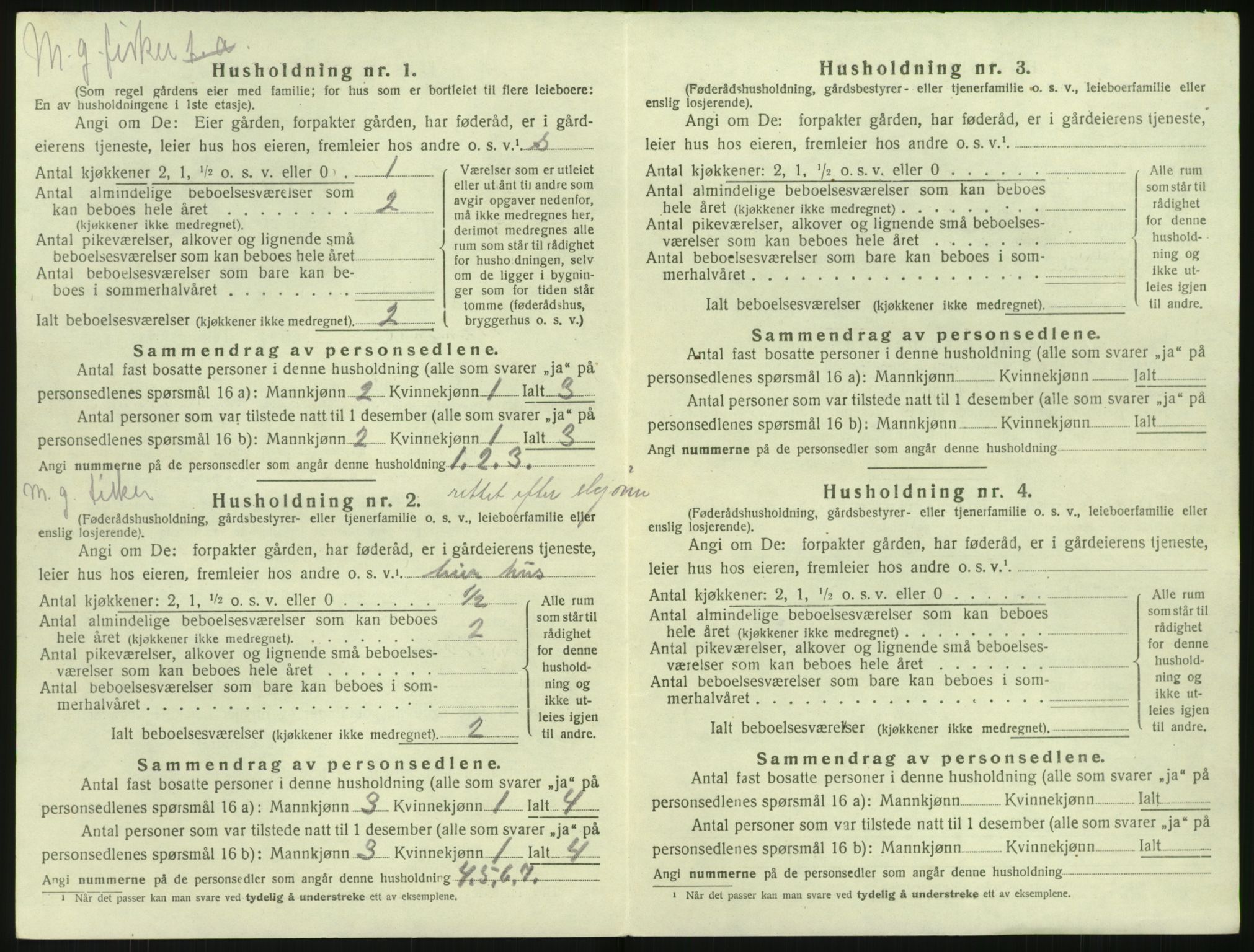 SAK, 1920 census for Søndeled, 1920, p. 952