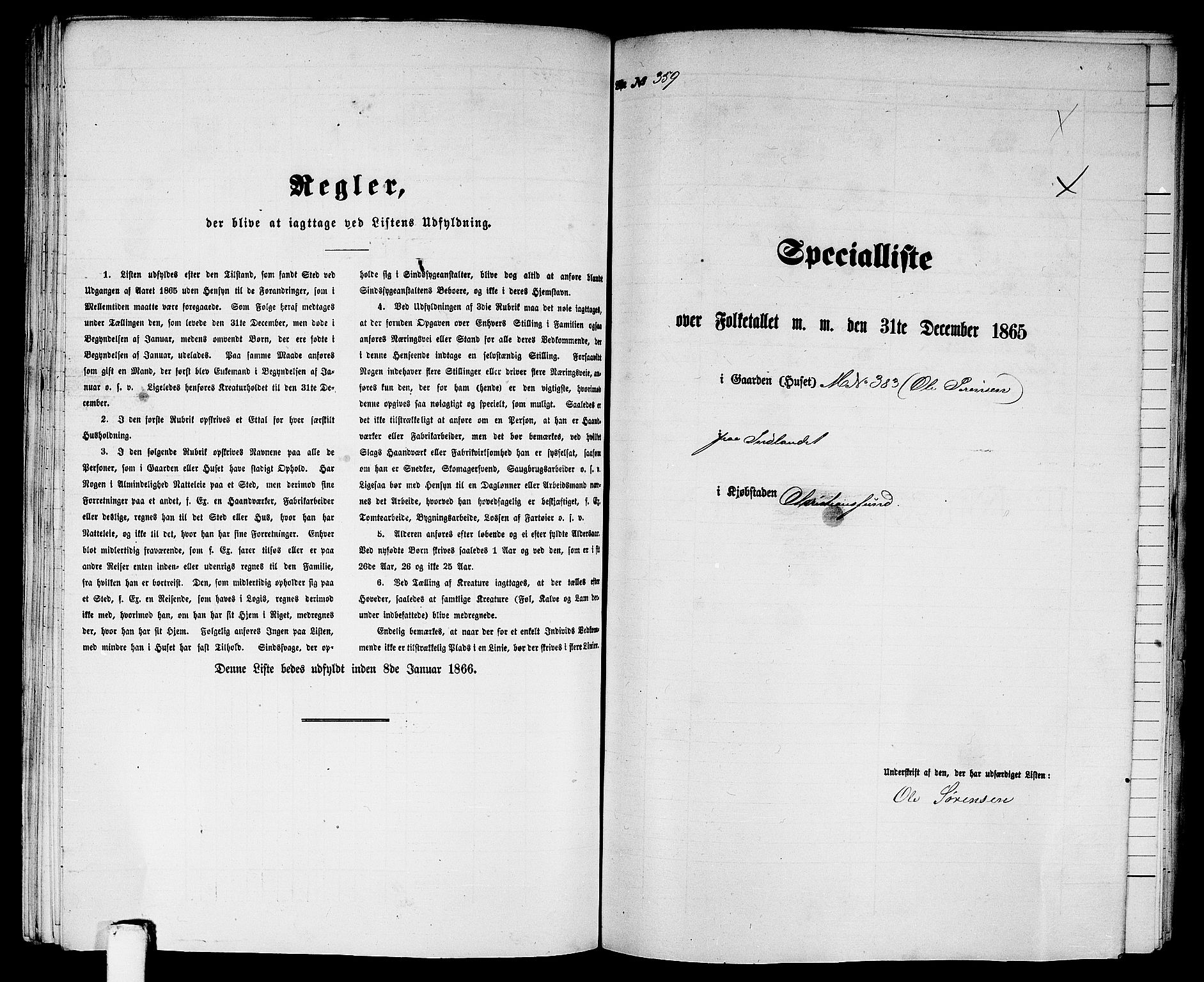 RA, 1865 census for Kristiansund/Kristiansund, 1865, p. 732