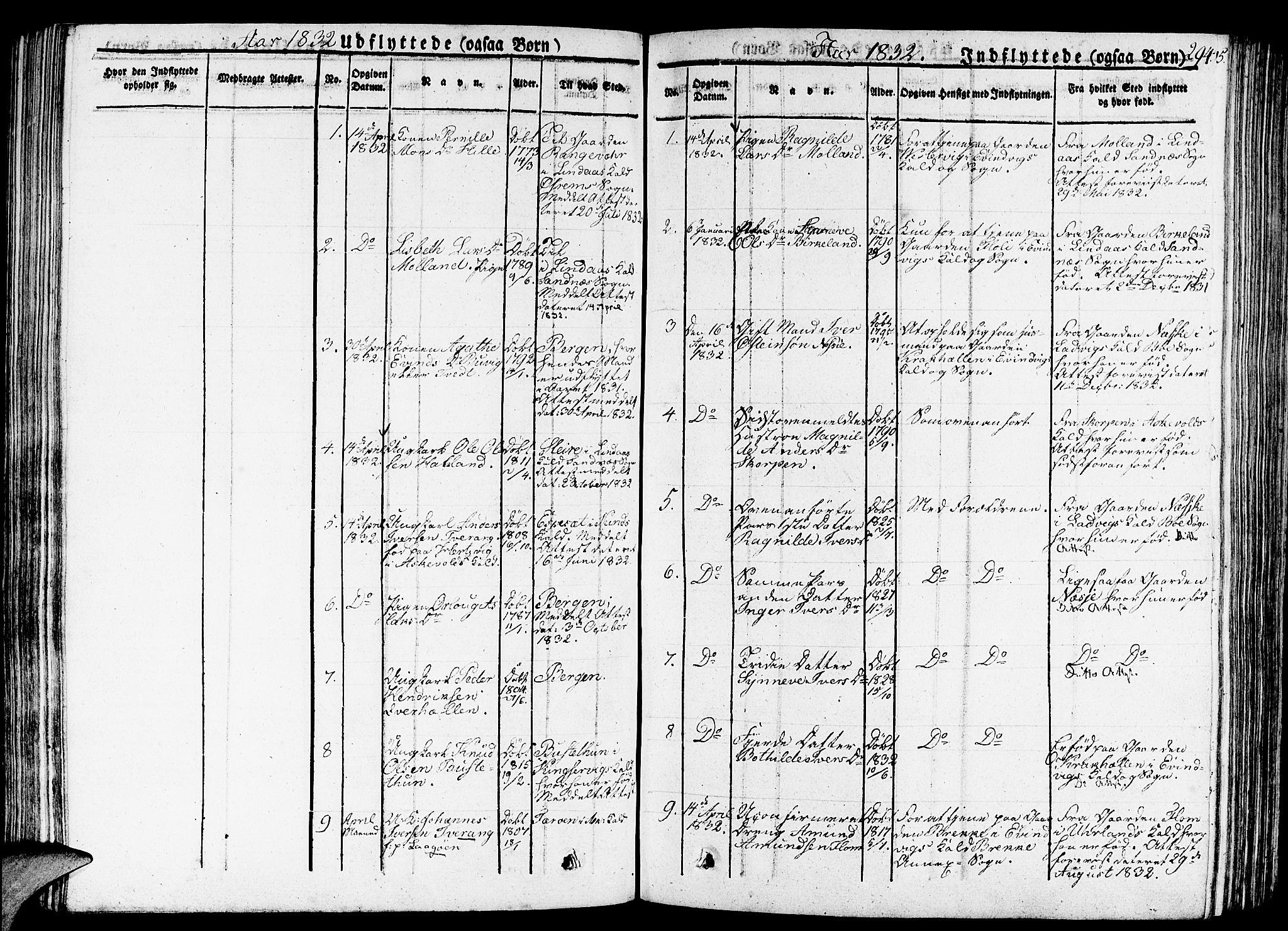 Gulen sokneprestembete, AV/SAB-A-80201/H/Haa/Haaa/L0019: Parish register (official) no. A 19, 1826-1836, p. 294