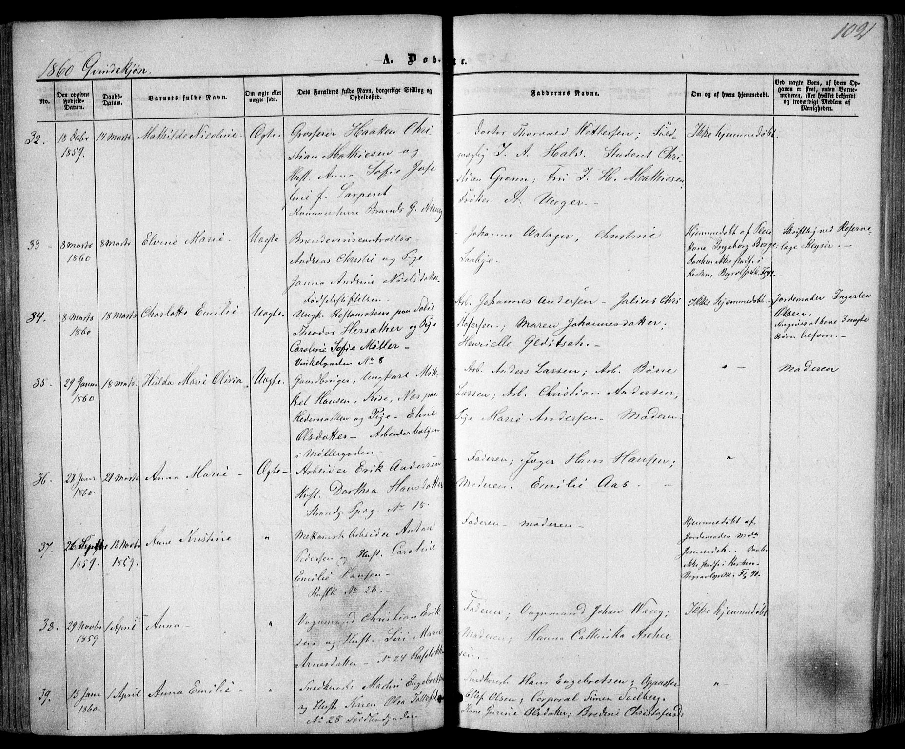 Trefoldighet prestekontor Kirkebøker, AV/SAO-A-10882/F/Fa/L0001: Parish register (official) no. I 1, 1858-1863, p. 102