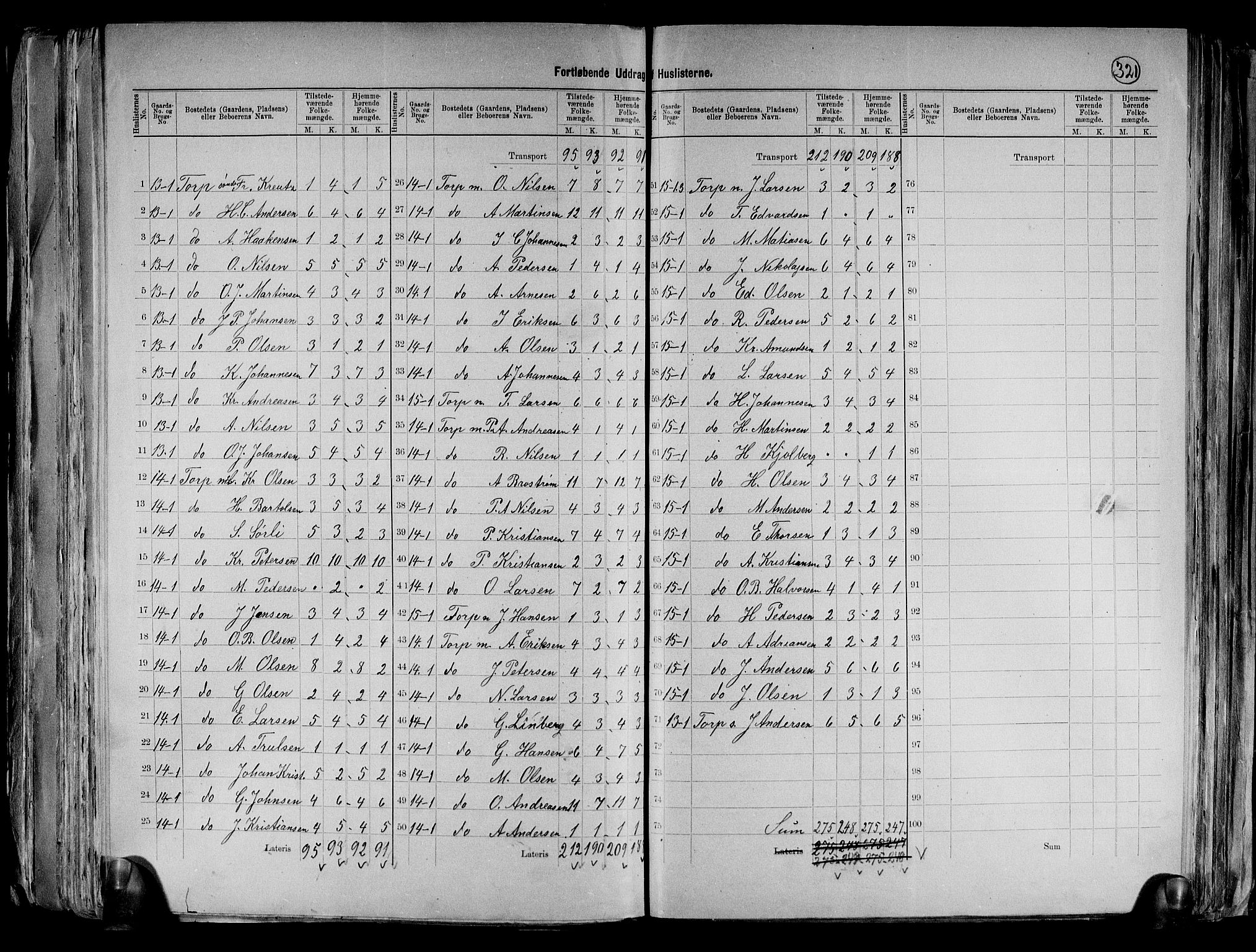RA, 1891 census for 0113 Borge, 1891, p. 13