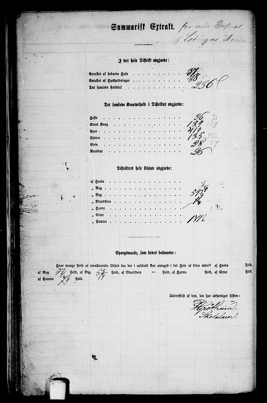 RA, 1865 census for Steigen, 1865, p. 28