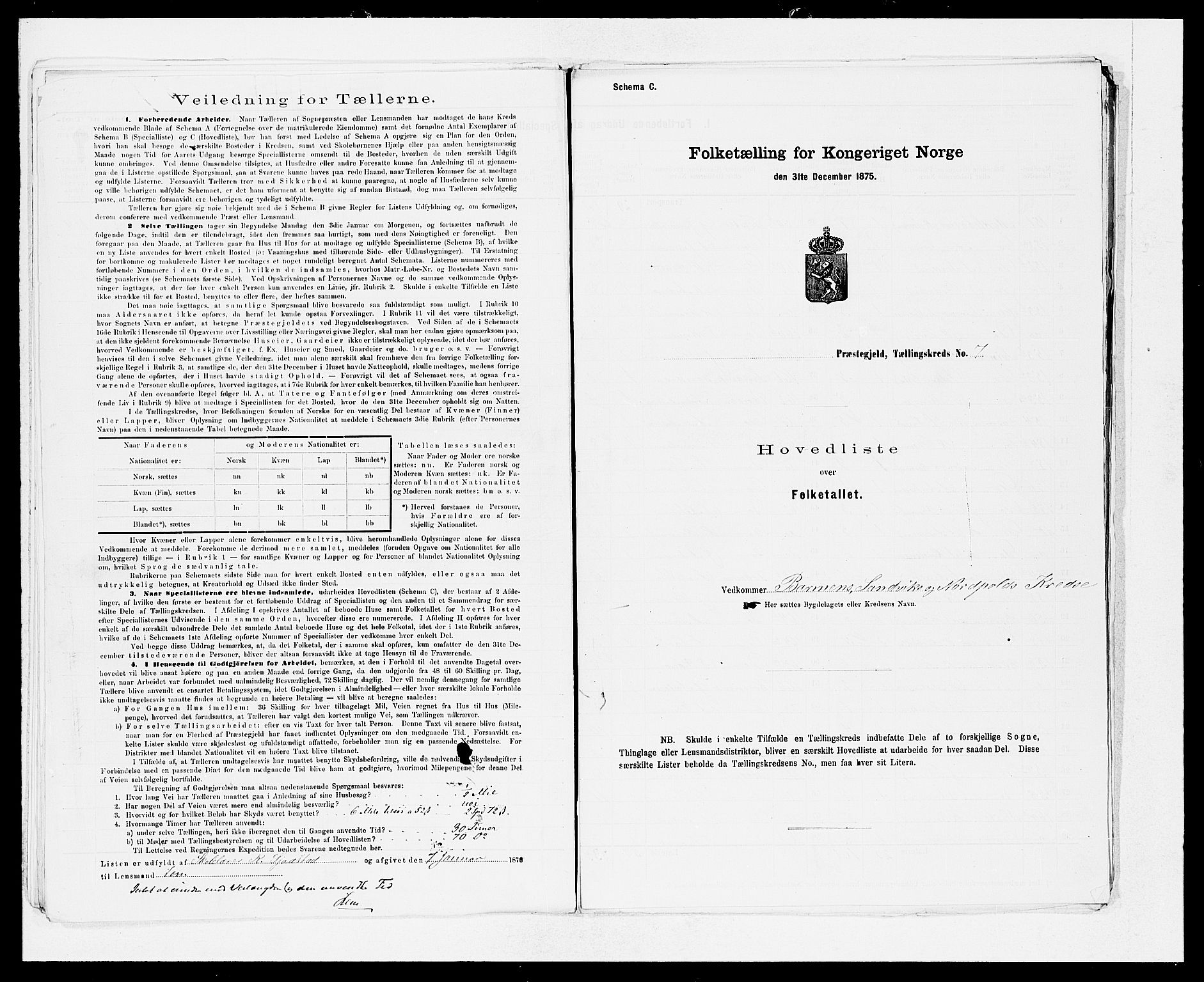 SAB, 1875 Census for 1441P Selje, 1875, p. 15