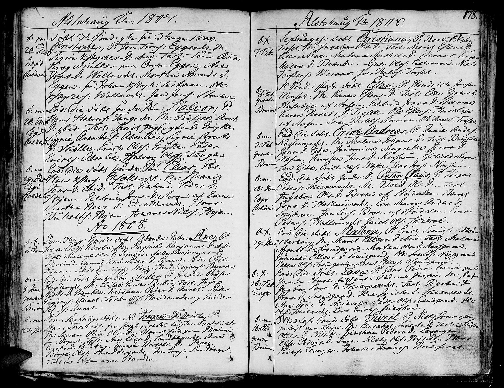 Ministerialprotokoller, klokkerbøker og fødselsregistre - Nord-Trøndelag, SAT/A-1458/717/L0142: Parish register (official) no. 717A02 /1, 1783-1809, p. 178