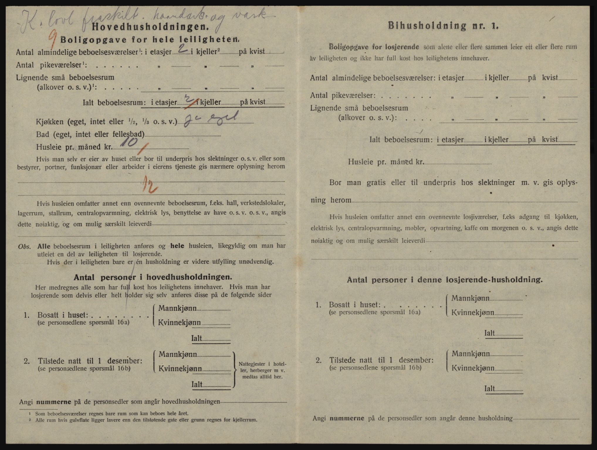 SATØ, 1920 census for Vardø, 1920, p. 1042