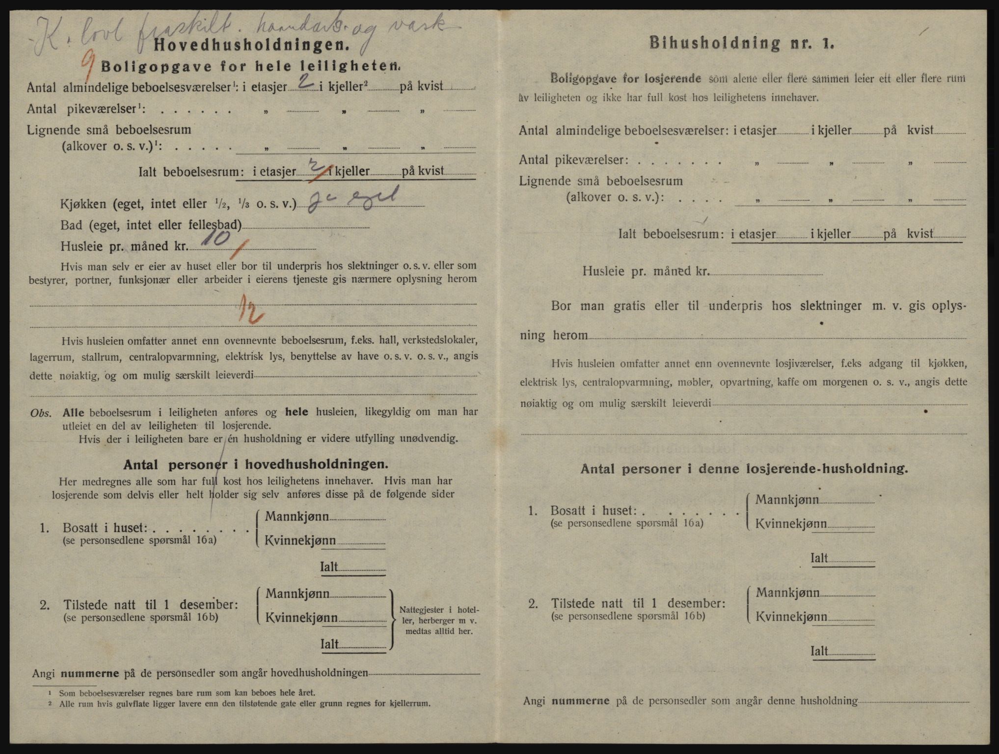 SATØ, 1920 census for Vardø, 1920, p. 1042